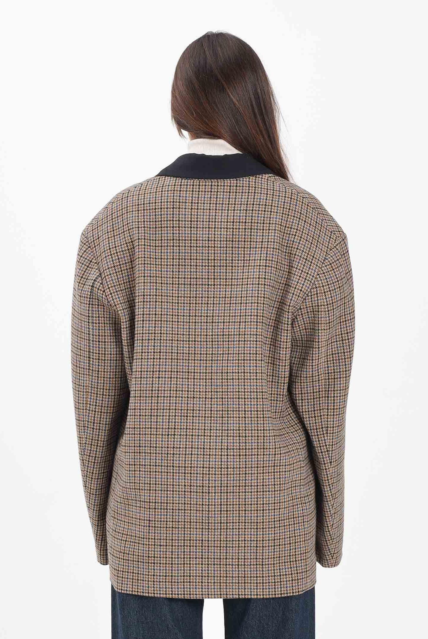 N21 Giacca doppiopetto in Harris Tweed beige per donna e ragazze N2107EN0441 0N720 N21