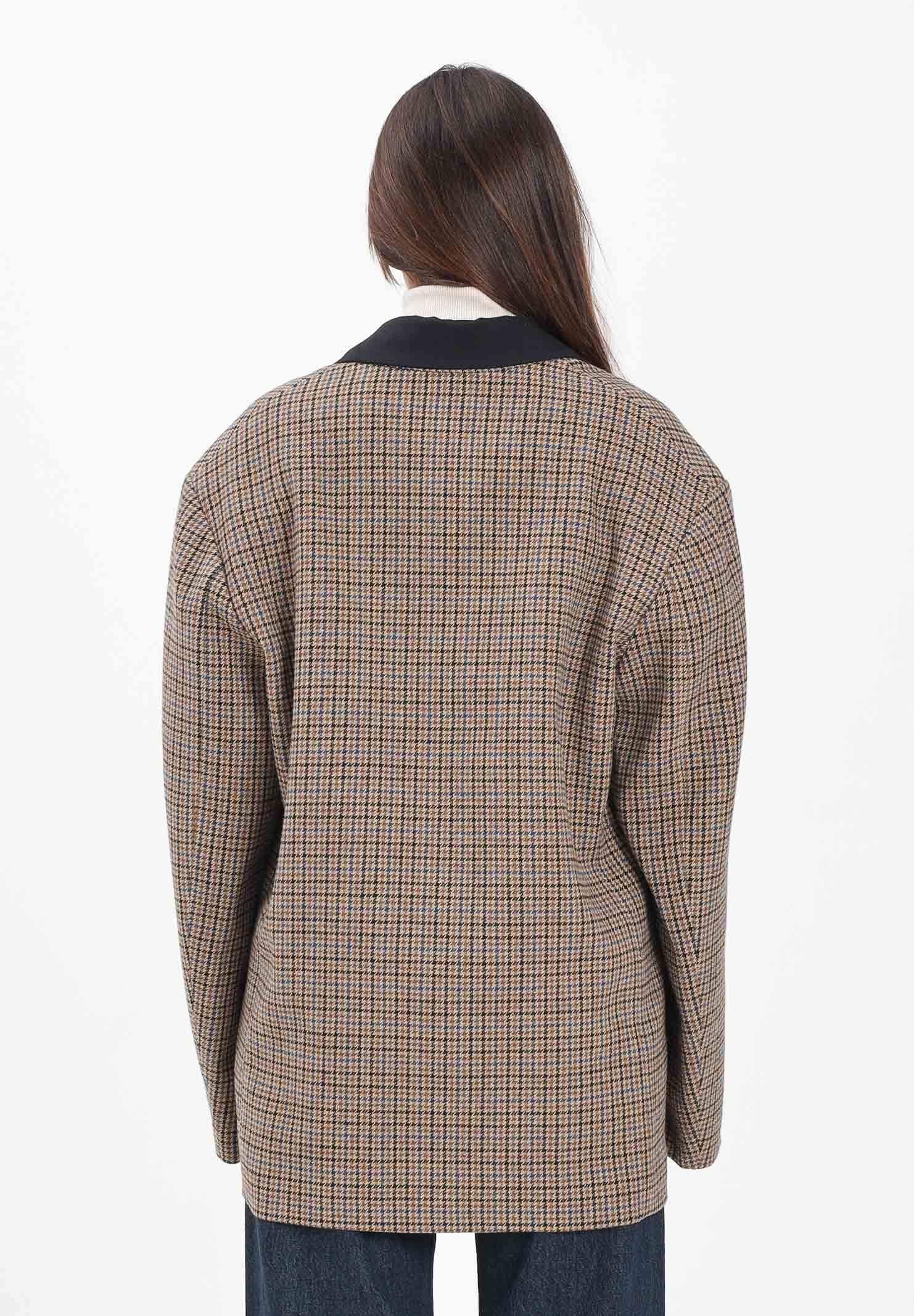 N21 Giacca doppiopetto in Harris Tweed beige per donna e ragazze N2107EN0441 0N720 N21