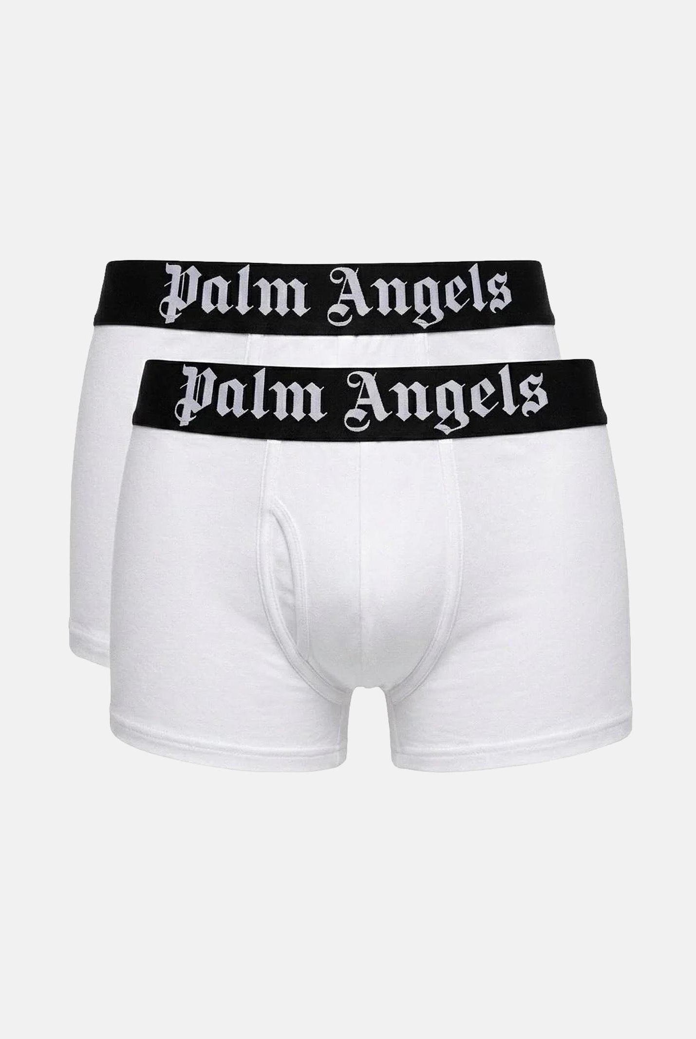 PALM ANGELS Boxer (2 paia) bianchi da uomo con elastico logato PLA1UMBTR11BI WH PALM ANGELS