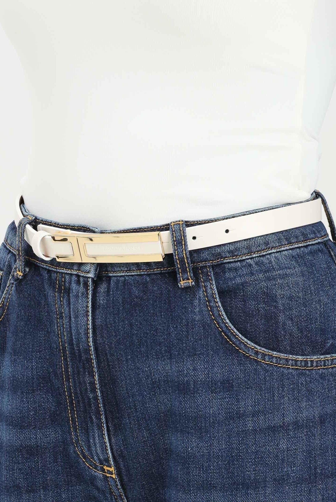 ELISABETTA FRANCHI Cintura bianco latte da donna CT76S56E2 DZ9 ELISABETTA FRANCHI