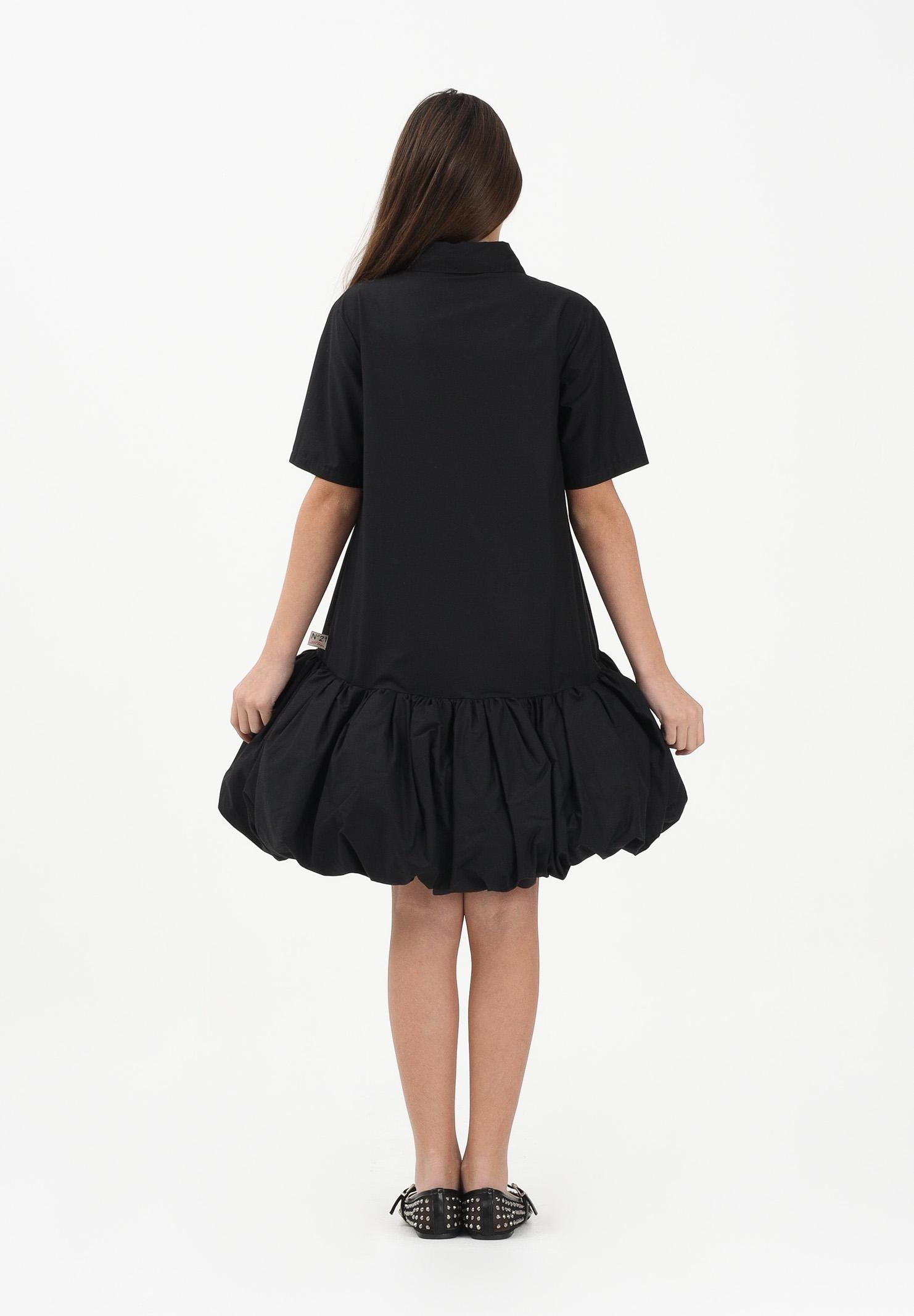 N21 Abito corto nero per donna, ragazze e bambine con fondo balloon N2109HN0417 0N900 N21