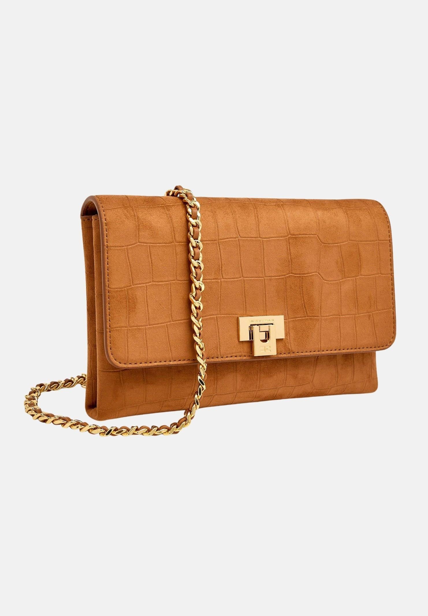 ELISABETTA FRANCHI Pochette cuoio da donna realizzata in suede BS64A61E2 600 ELISABETTA FRANCHI