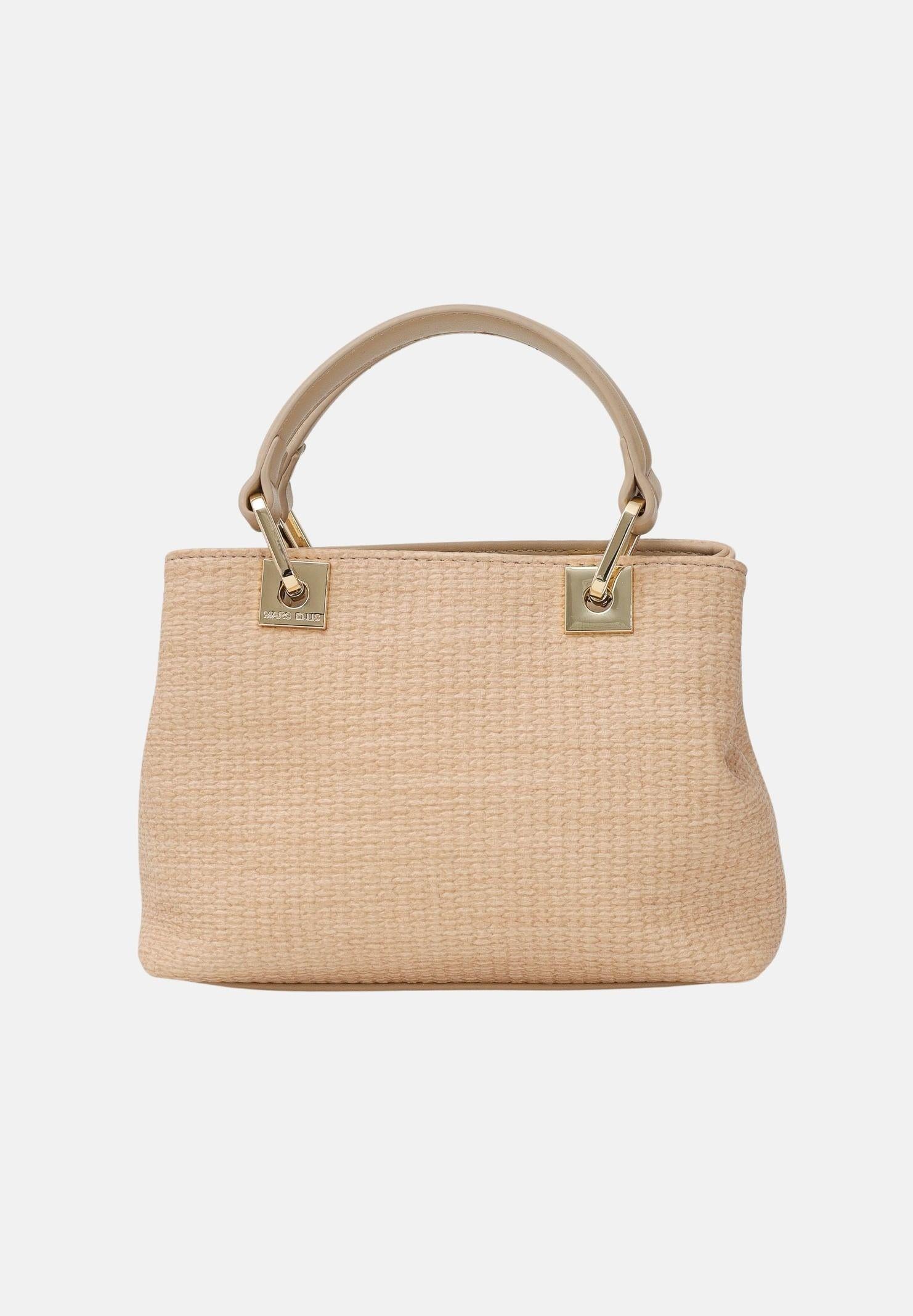 MARC ELLIS Borsa a mano Krissy S Straw beige da donna KRISSY-S-STRAW NA MARC ELLIS