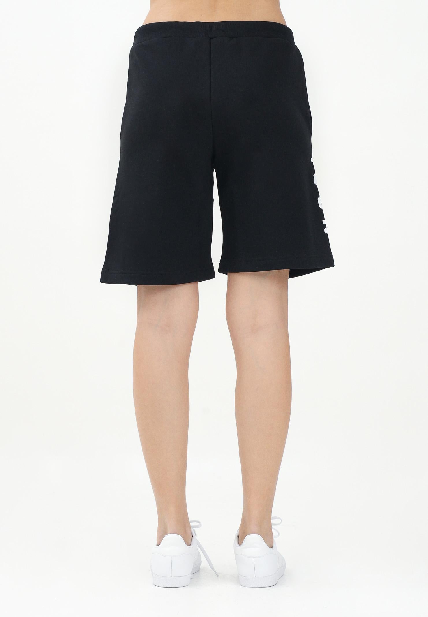 DSQUARED2 Shorts sportivo nero per donna, ragazzi e bambini con stampa logo DQ2930D0094 DQ900 DSQUARED2