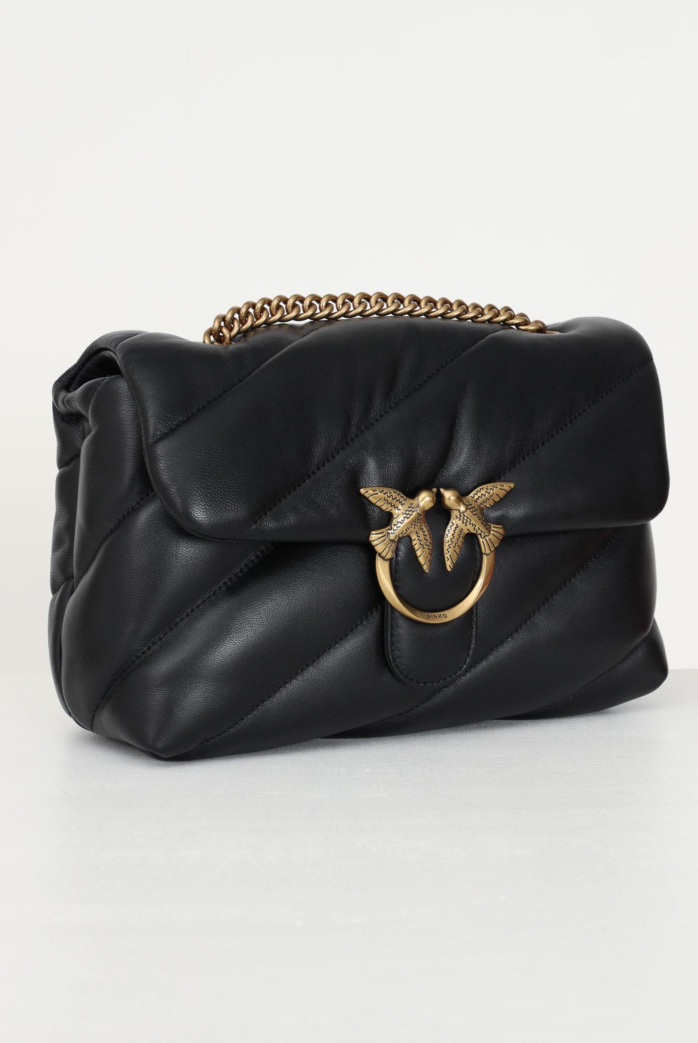 PINKO Borsa a tracolla Classic Love Bag Puff nera da donna 100038A0F2 Z99Q PINKO