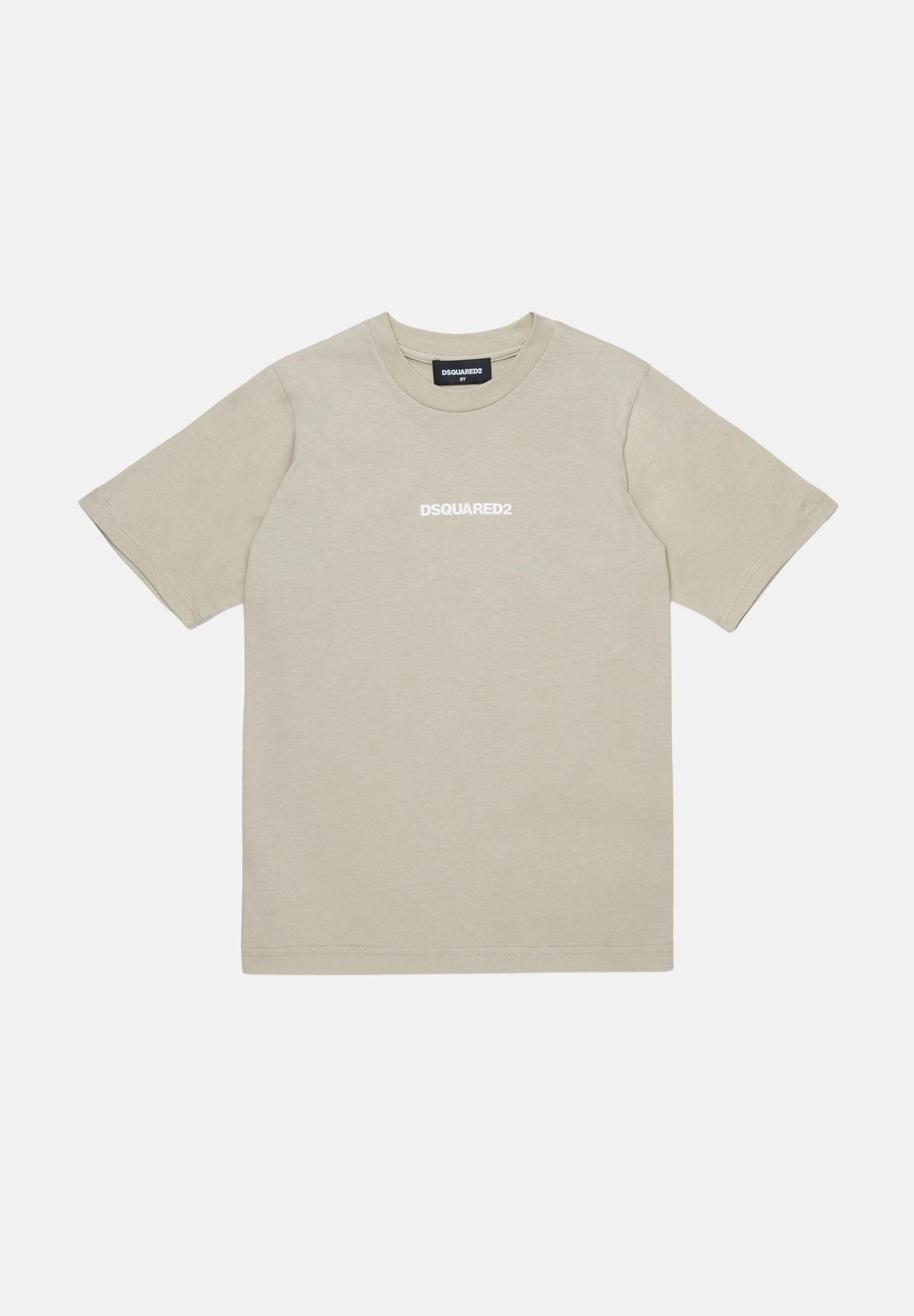 DSQUARED2 T-shirt beige da neonato con stampa logo DQ2853D004G DQ717 DSQUARED2