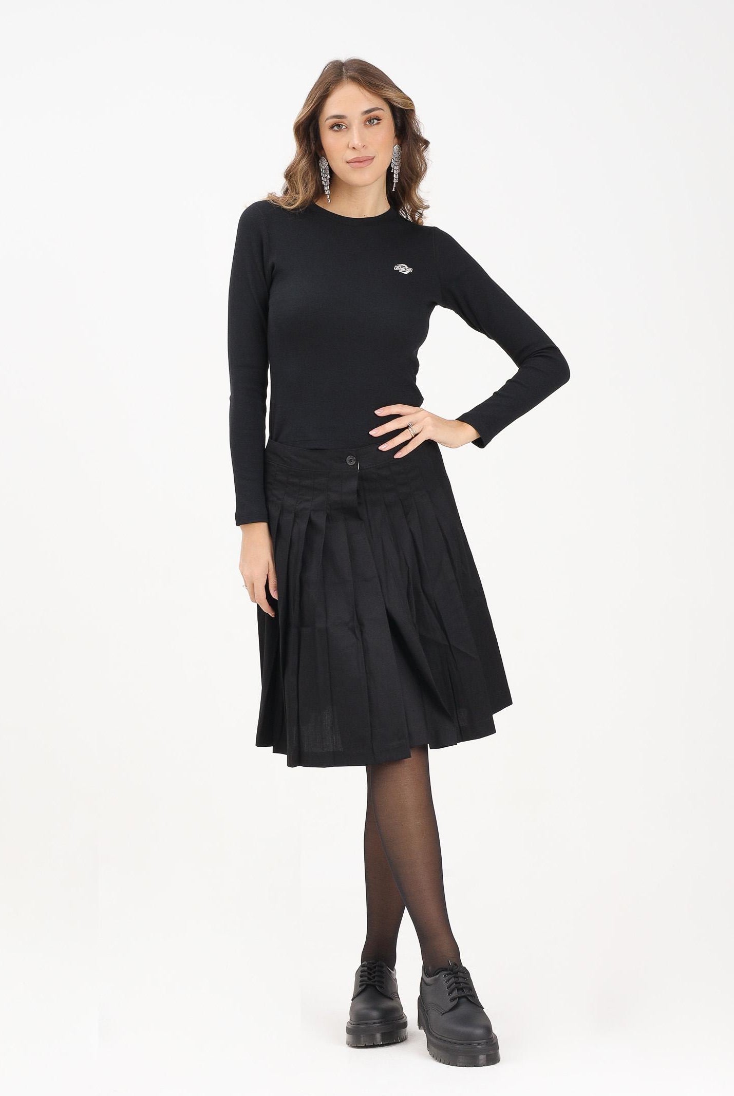 DICKIES Gonna midi Dellrose nera da donna DK0A87PZBLK1 DIckies