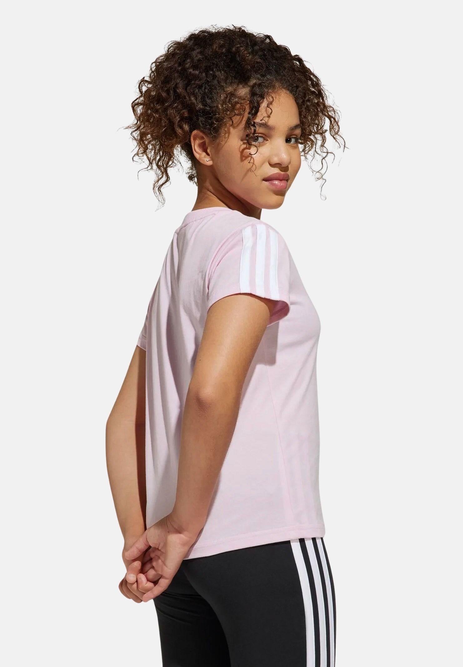 ADIDAS PERFORMANCE T-shirt a manica corta Essentials rosa da bambina JF3678 . ADIDAS PERFORMANCE