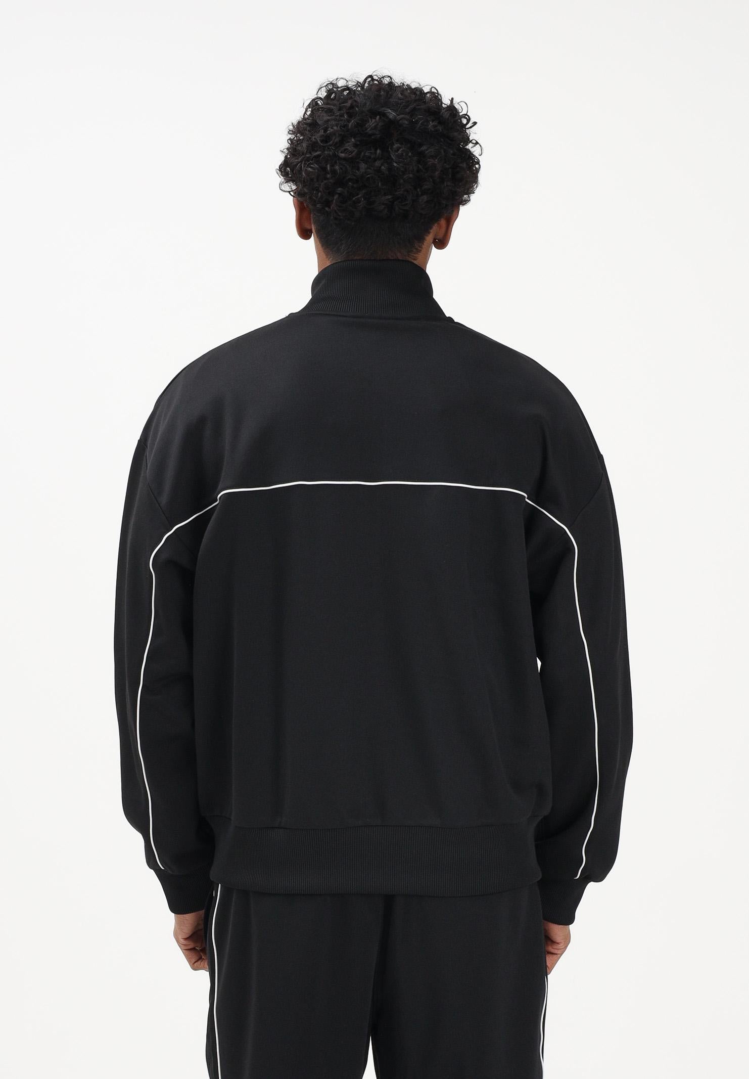 LACOSTE Felpa con zip nera da uomo SH0627 031 LACOSTE