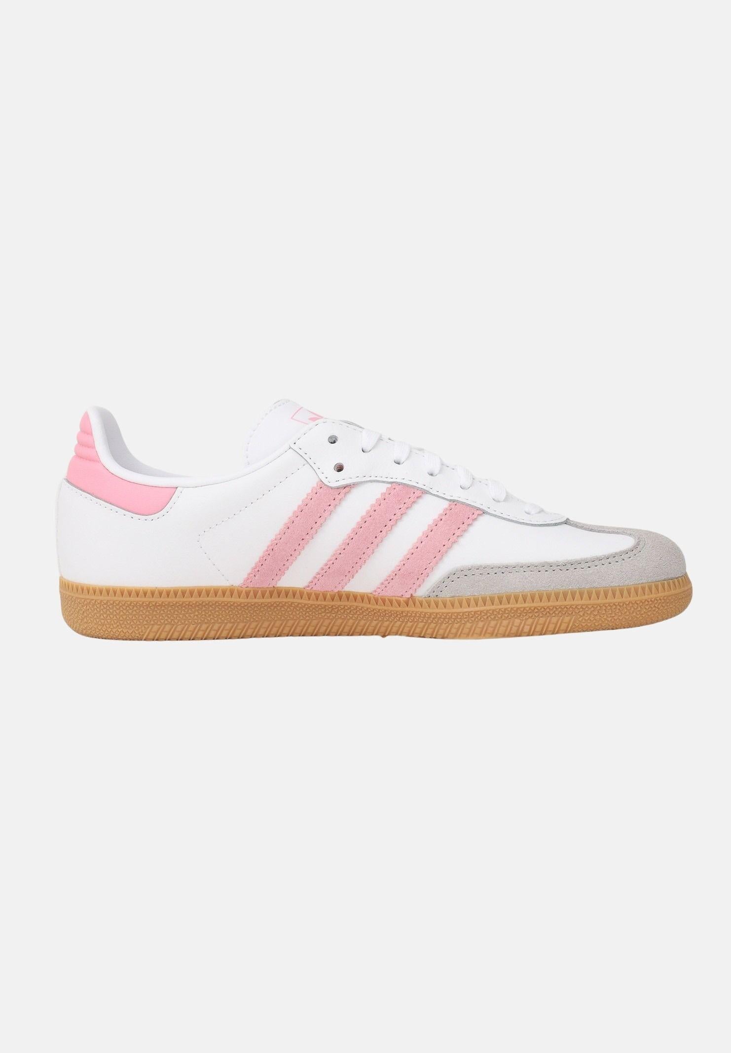 ADIDAS ORIGINALS Sneakers Samba OG bianche e rosa da donna JQ2018 . ADIDAS ORIGINALS