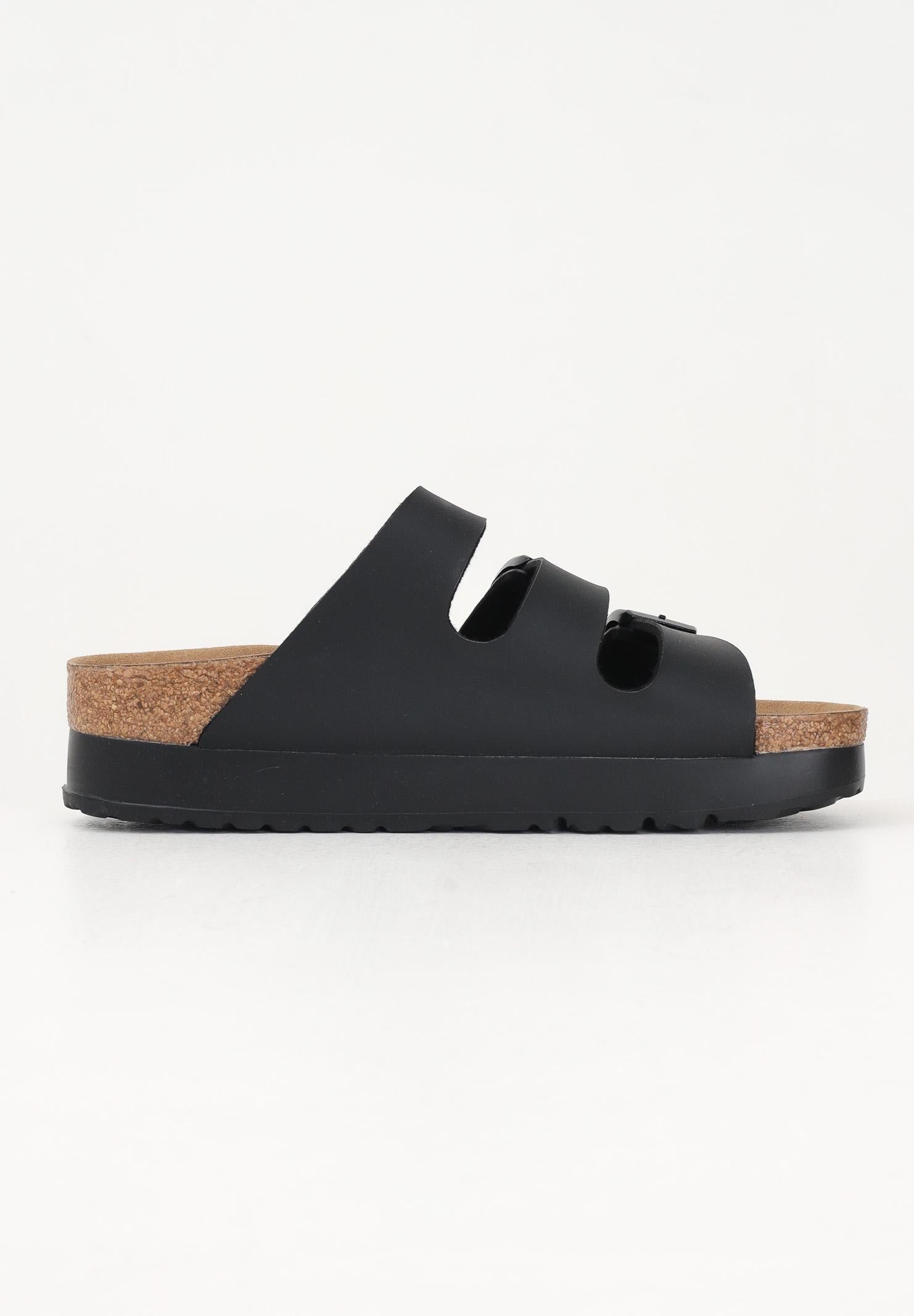 BIRKENSTOCK Ciabatte Florida Flex Platform nere da donna 1029737 . BIRKENSTOCK