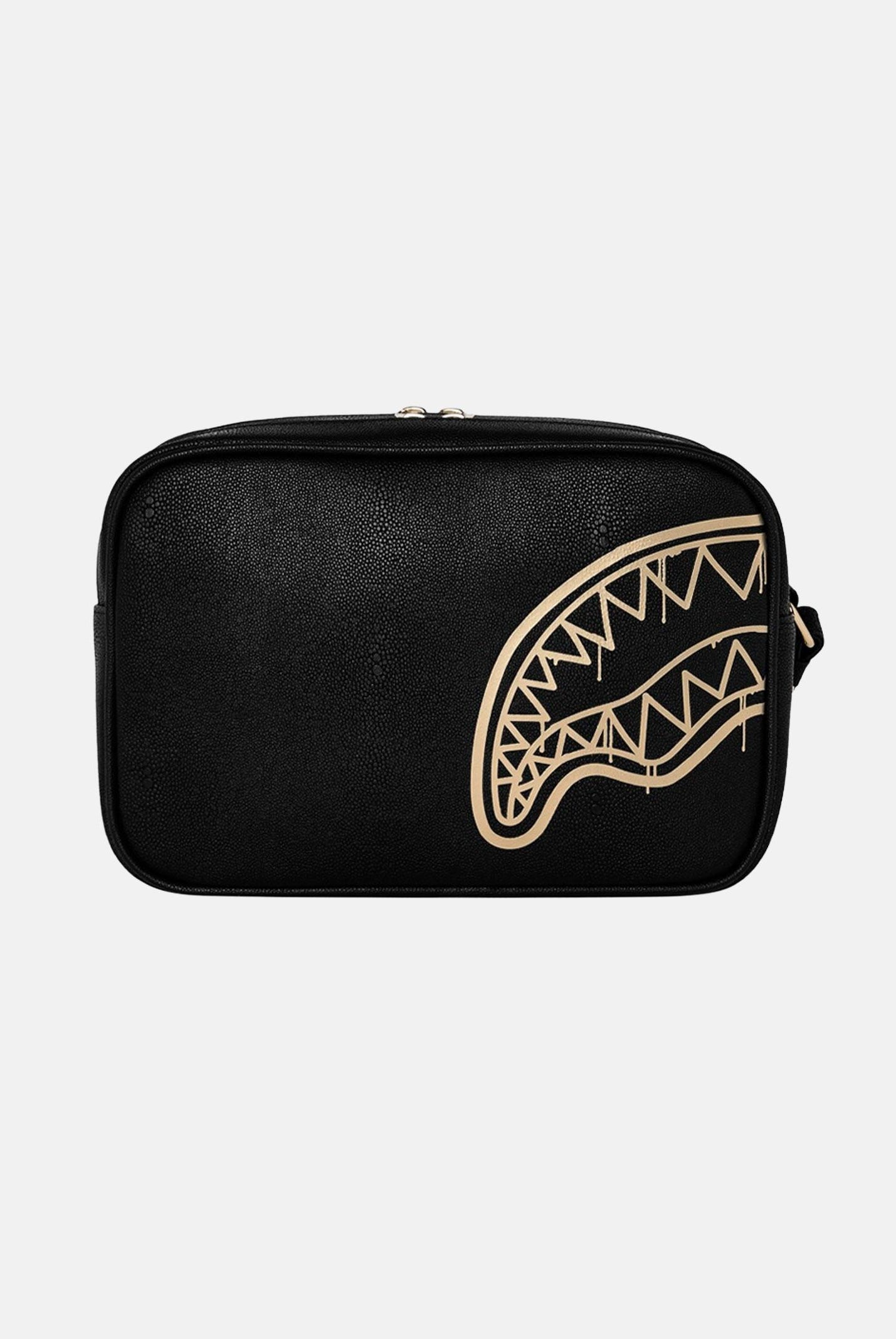 SPRAYGROUND Pochette That Gold Drap nera per uomo e donna 910B8976NSZ . SPRAYGROUND