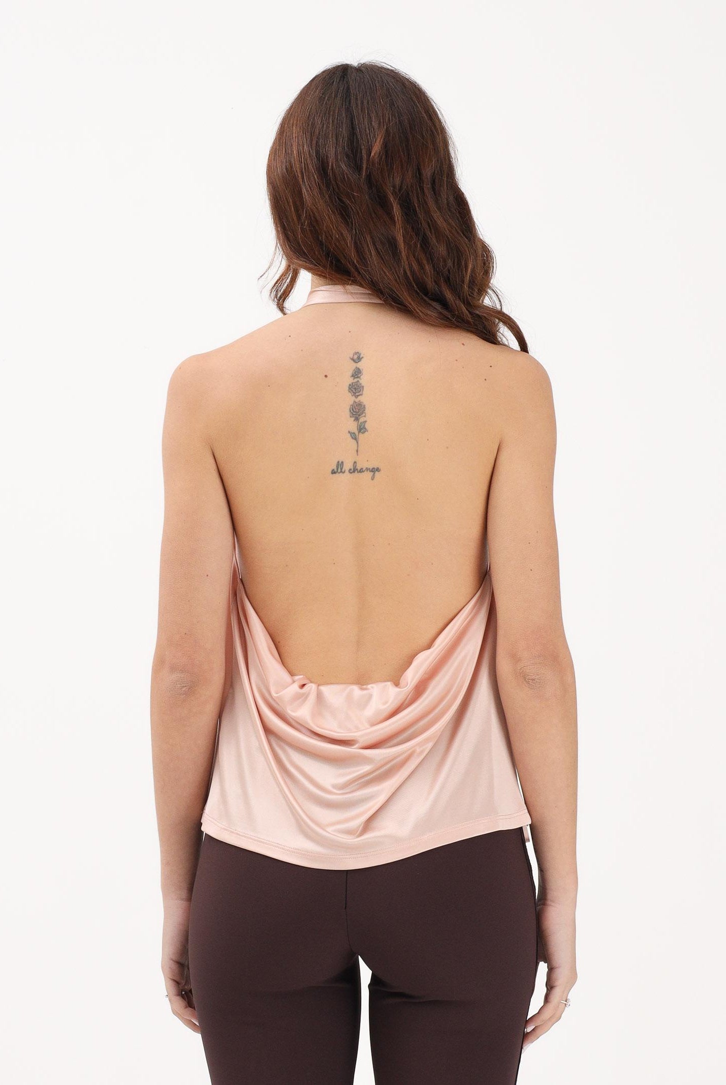 ELISABETTA FRANCHI Top rosa da donna con schiena scoperta CN00863E2 EA1 ELISABETTA FRANCHI