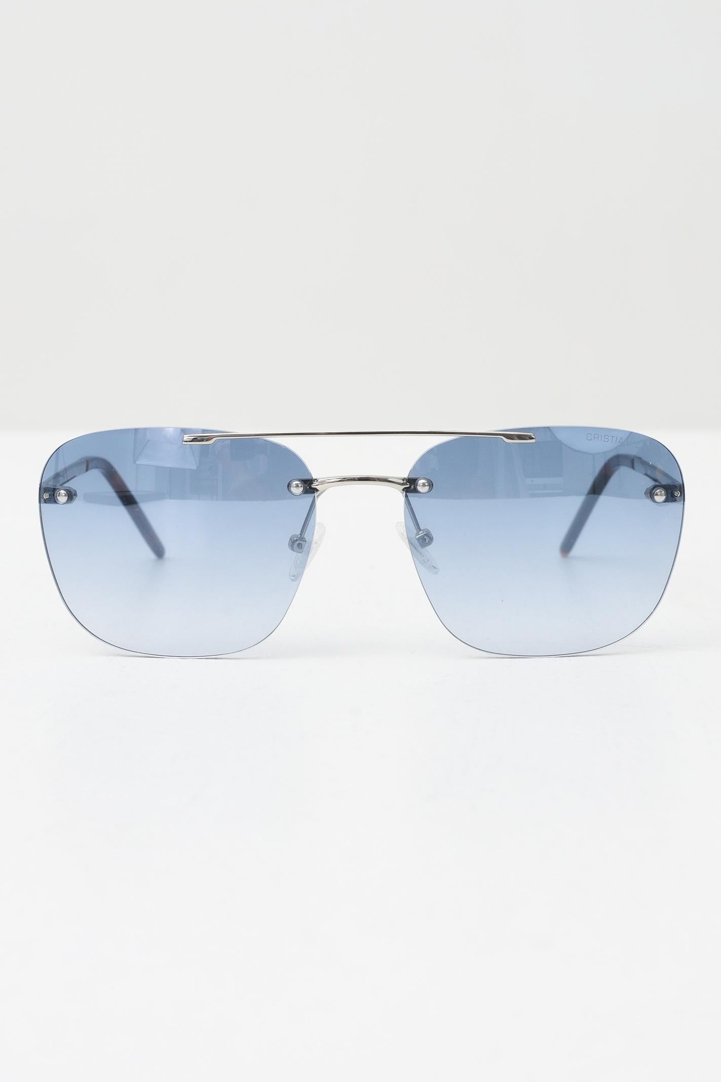 CRISTIAN LEROY Occhiali da sole con lenti sfumate azzurre per uomo e donna 15065 03 CRISTIAN LEROY