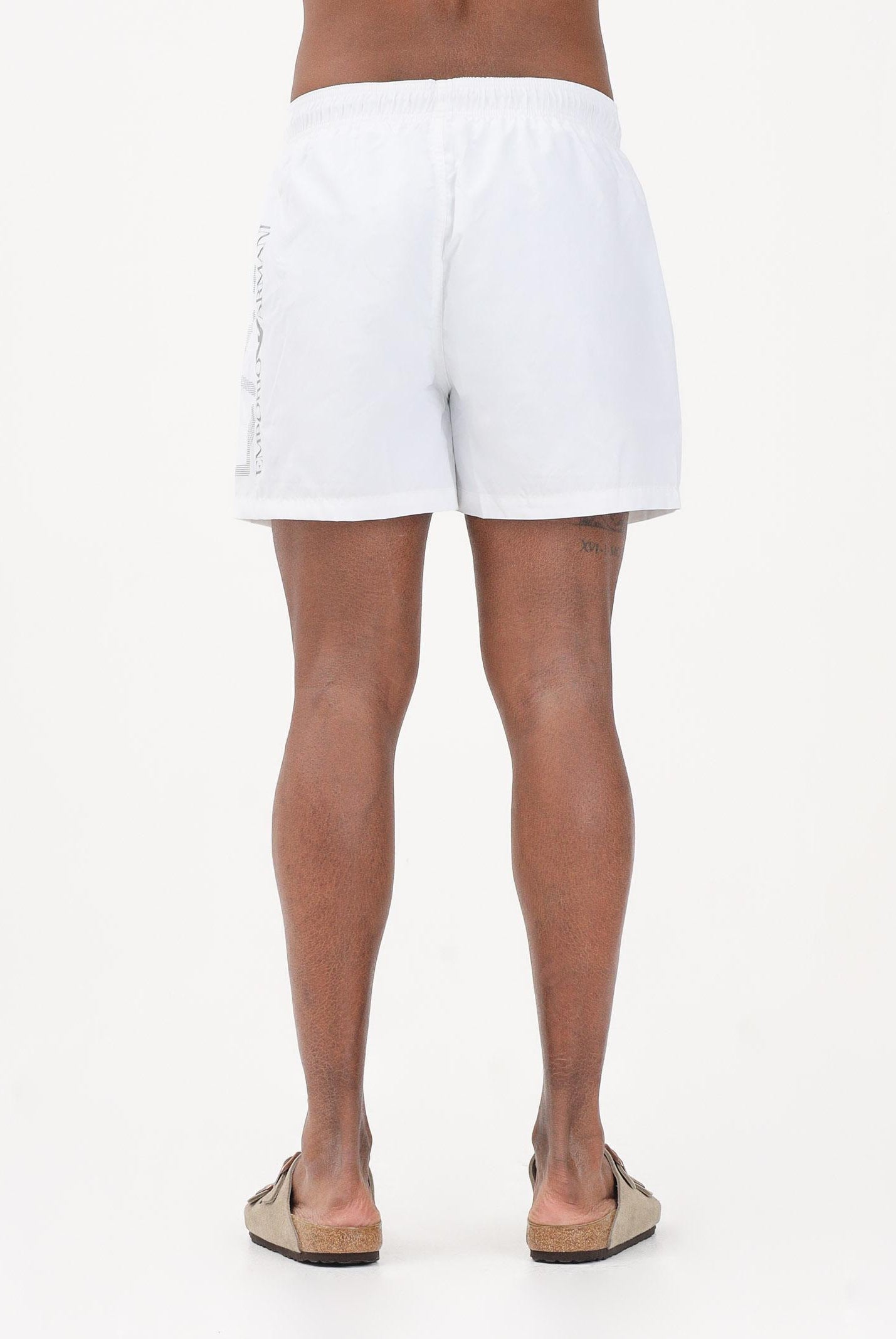 EA7 Shorts mare bianco da uomo con maxi logo 7M002001AF14497 M0076 EA7