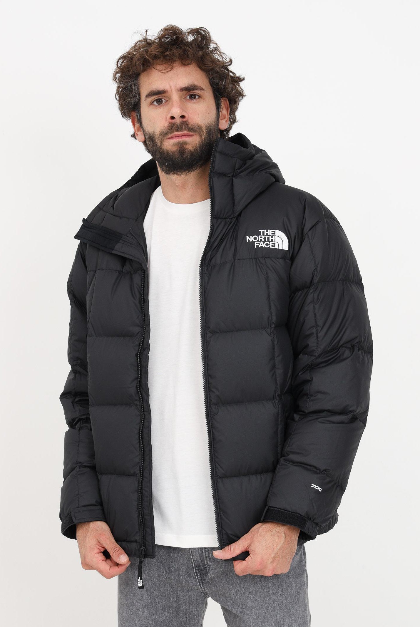Giubbino nero con cappuccio da uomo NF0A853CJK31 JK31 THE NORTH FACE