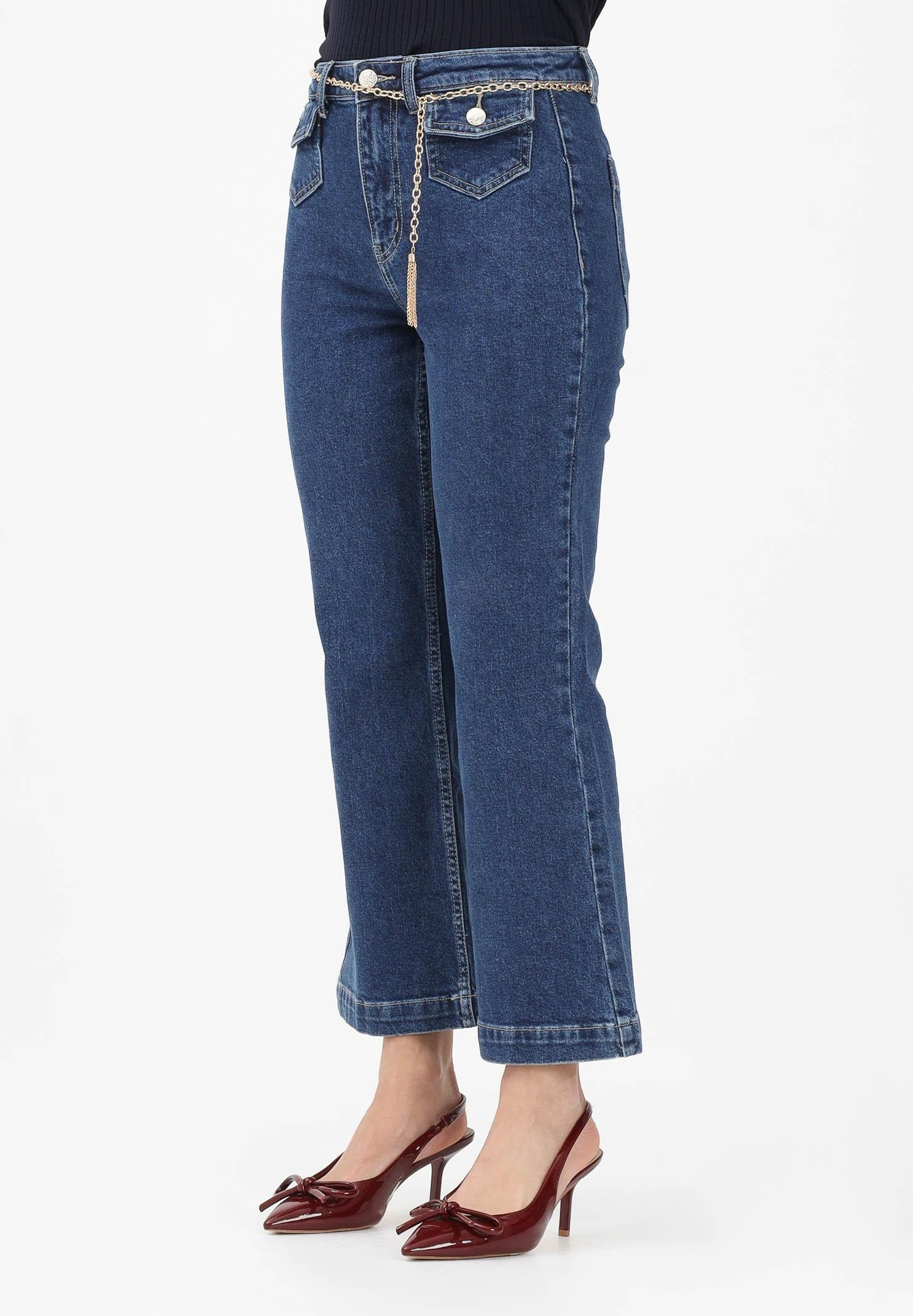 ONLY Jeans in denim blu medio da donna con catenina 15363586 MEBL ONLY