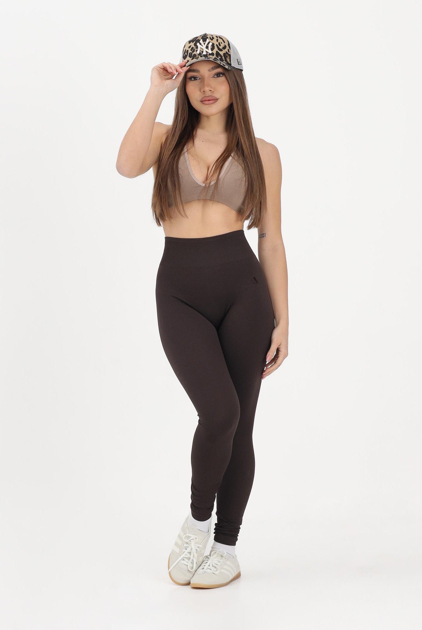ADIDAS PERFORMANCE Leggings sportivo marrone da donna KE5845 . ADIDAS ORIGINALS