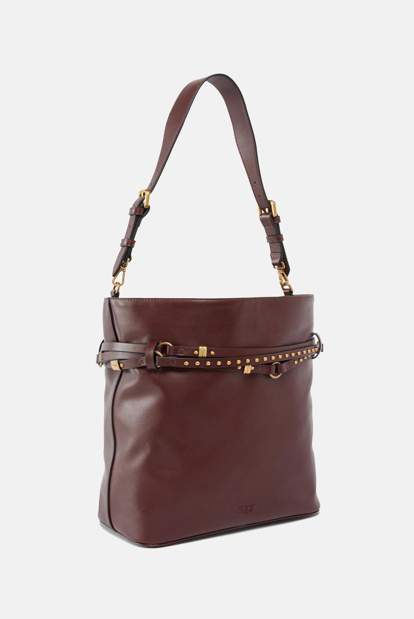 PINKO Borsa a spalla Bucket Belt burgundy da donna 106339A0QO R49Q PINKO