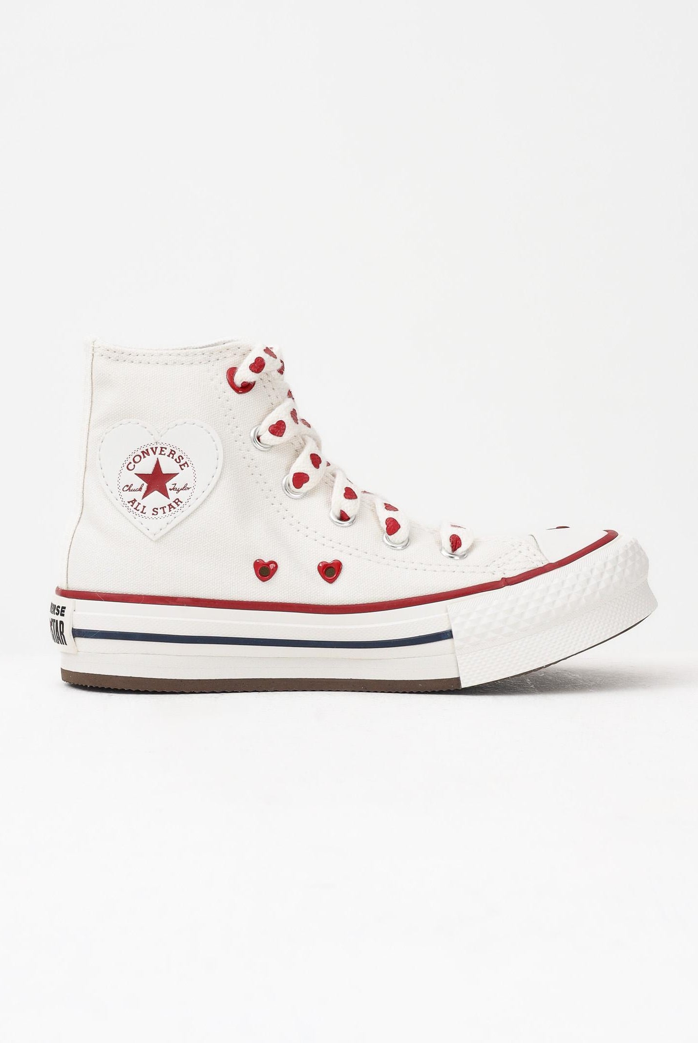 CONVERSE Sneakers Chuck Taylor All Star Lift Platform Valentine's Day panna da bambina A19063C . CONVERSE
