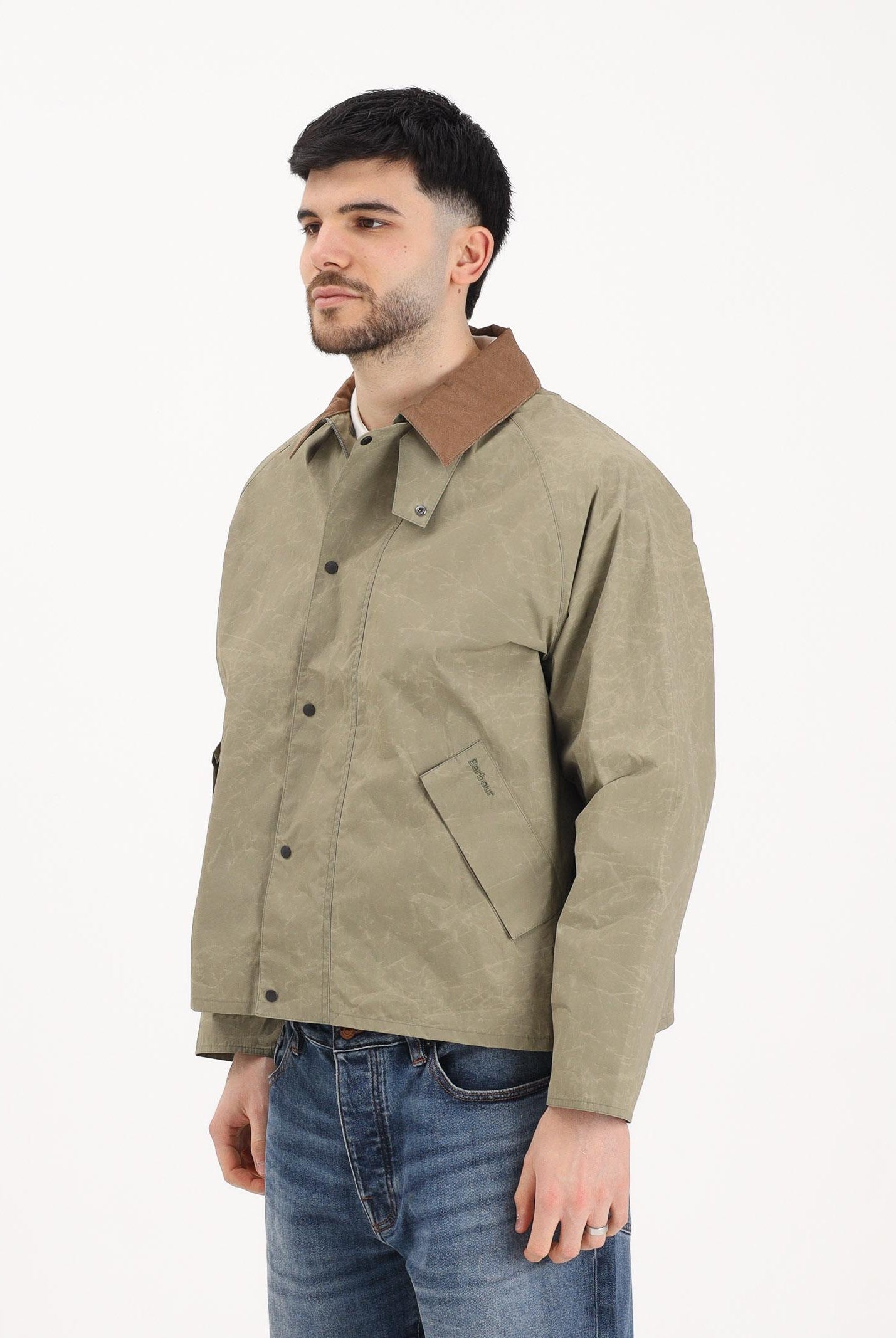BARBOUR Giacca a vento Ripstop Transport verde oliva da uomo 261-MSP0175 OL31 BARBOUR