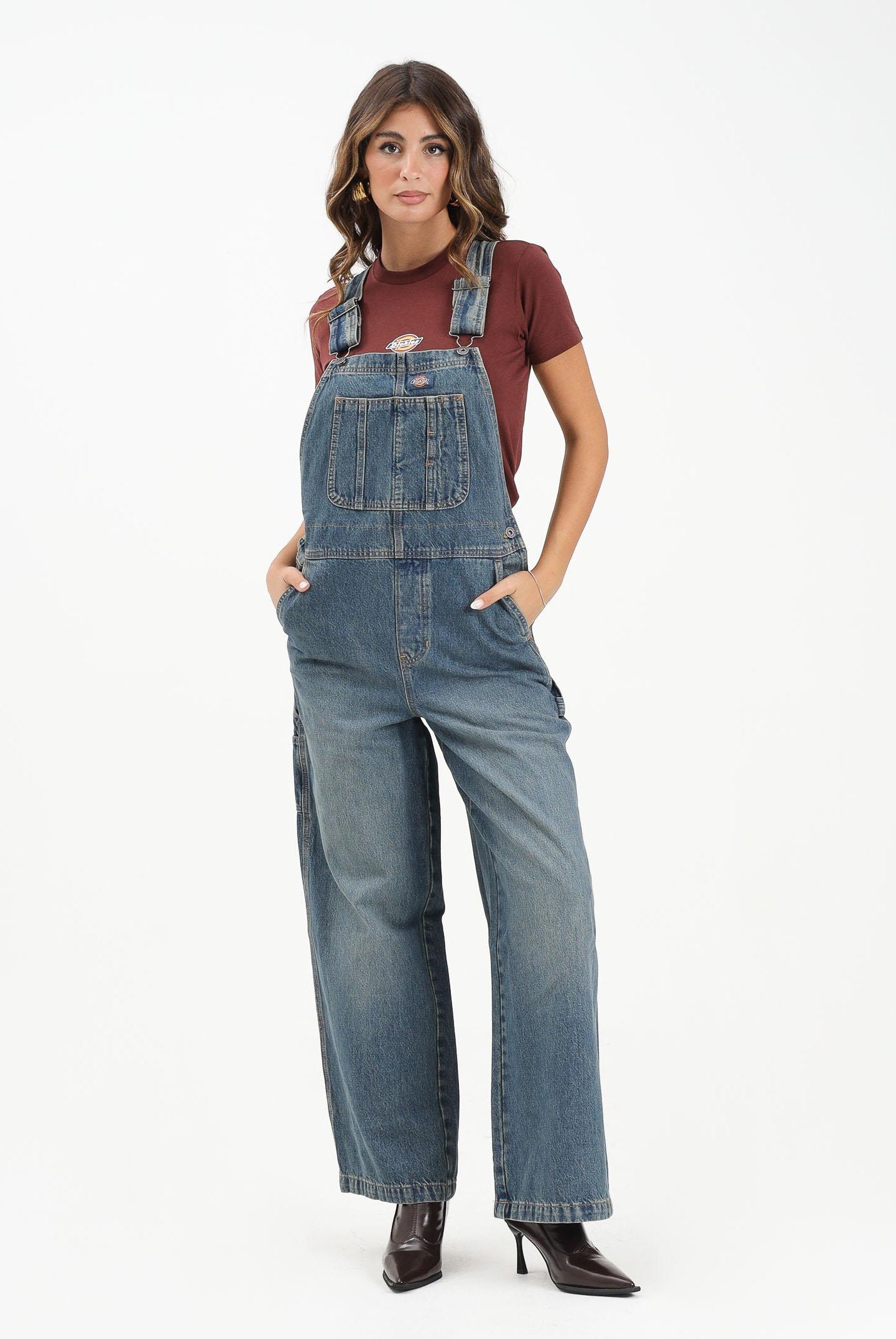 DICKIES Salopette Mechanic in denim da donna DK0A87N7L231  DIckies