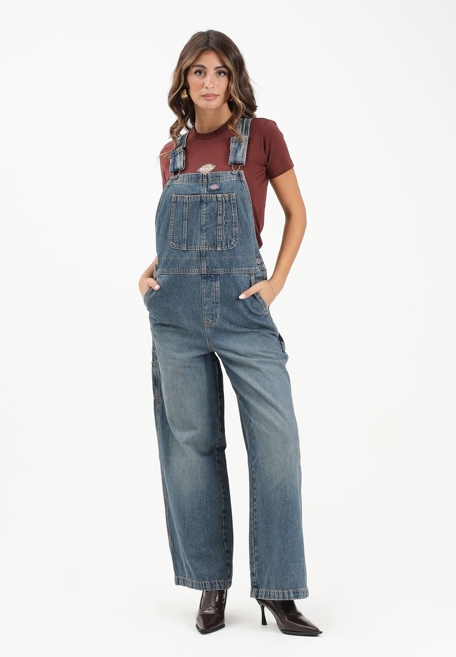 DICKIES Salopette Mechanic in denim da donna DK0A87N7L231 DIckies
