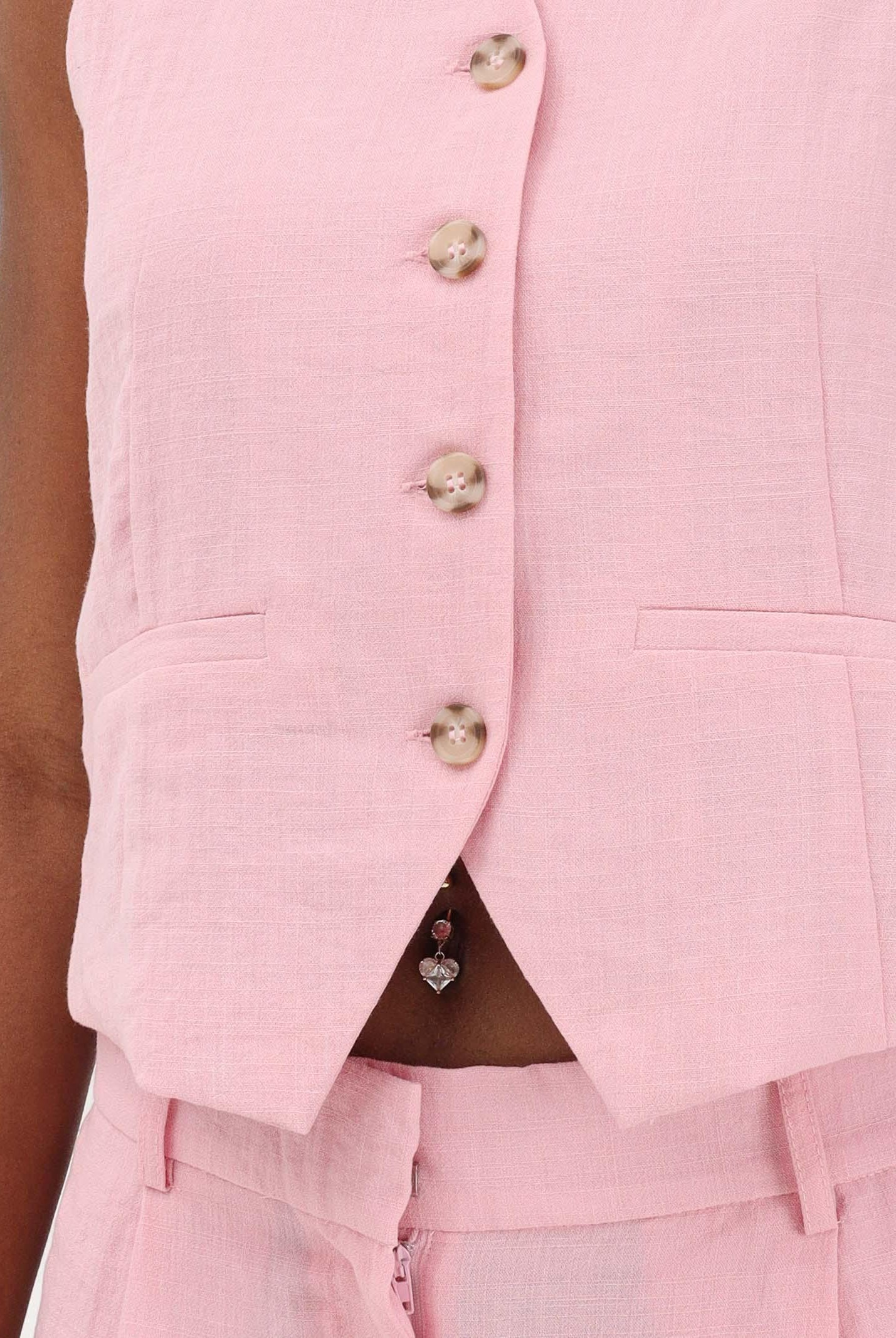 ONLY Gilet rosa da donna 15370277 RORO ONLY