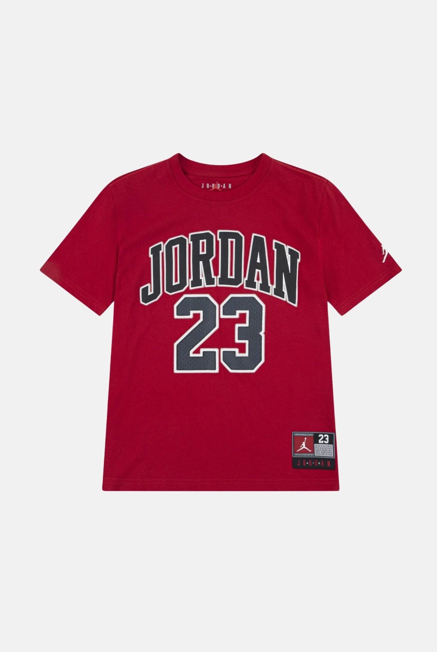 JORDAN T-shirt a manica corta PRACTICE FLIGHT rossa da bambino 95A088 R78 JORDAN