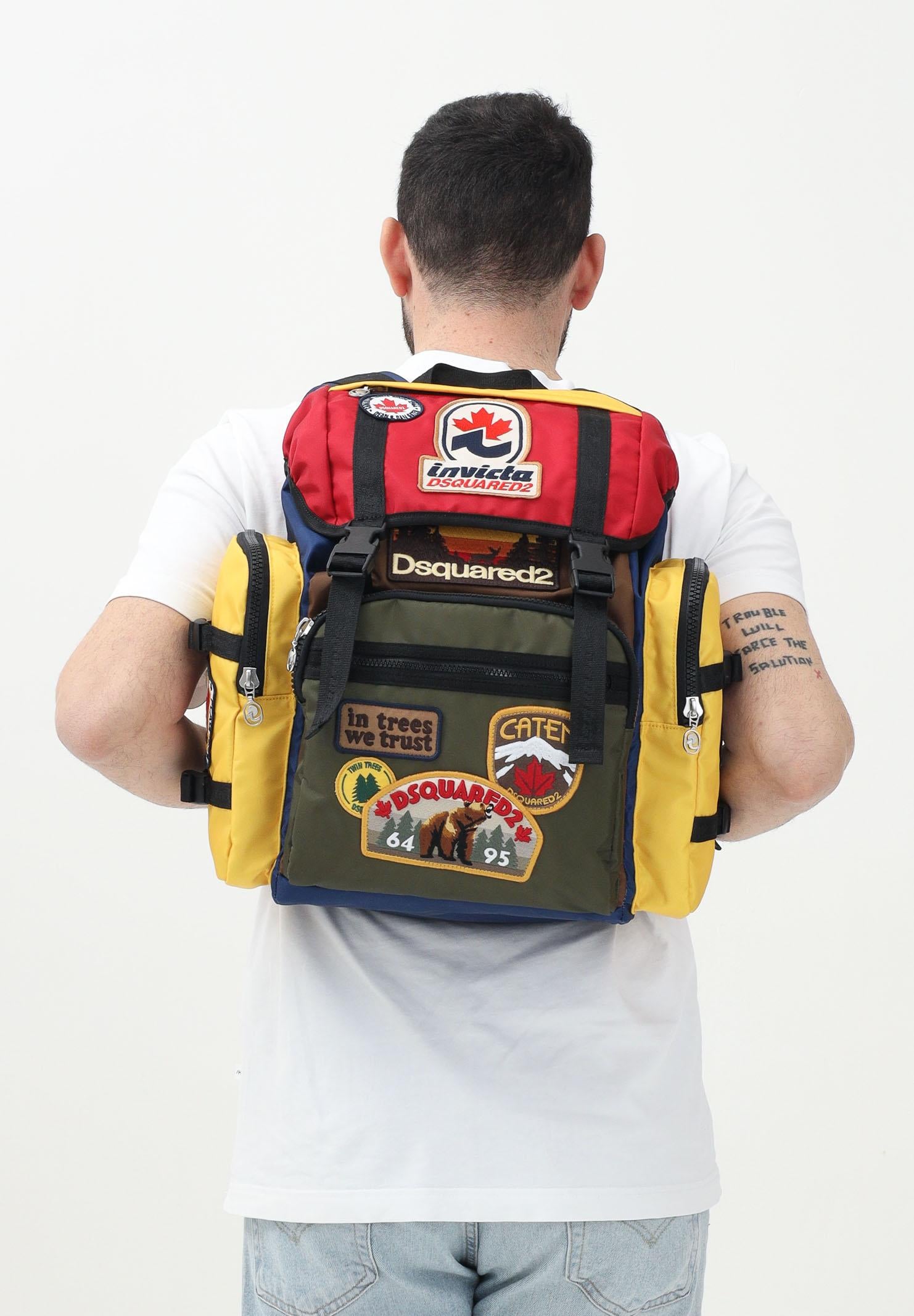 Zaino Monviso multicolor per uomo e donna DQ2944D0AD8 DQC57 DSQUARED2