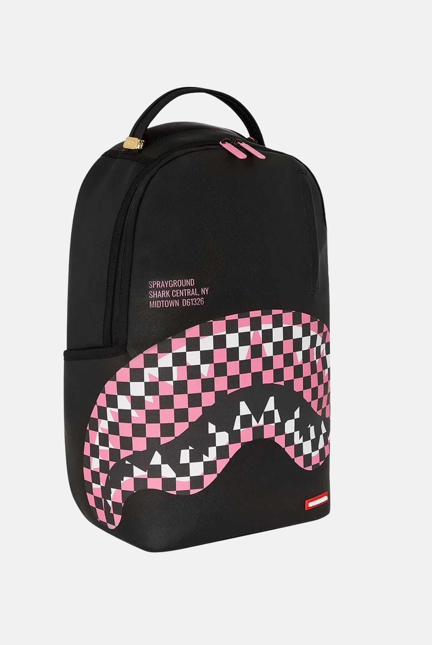 SPRAYGROUND Zaino SHARK CENTRAL BREAKUP CHECK SORBET GREY nero da donna 910B7635NSZ SPRAYGROUND