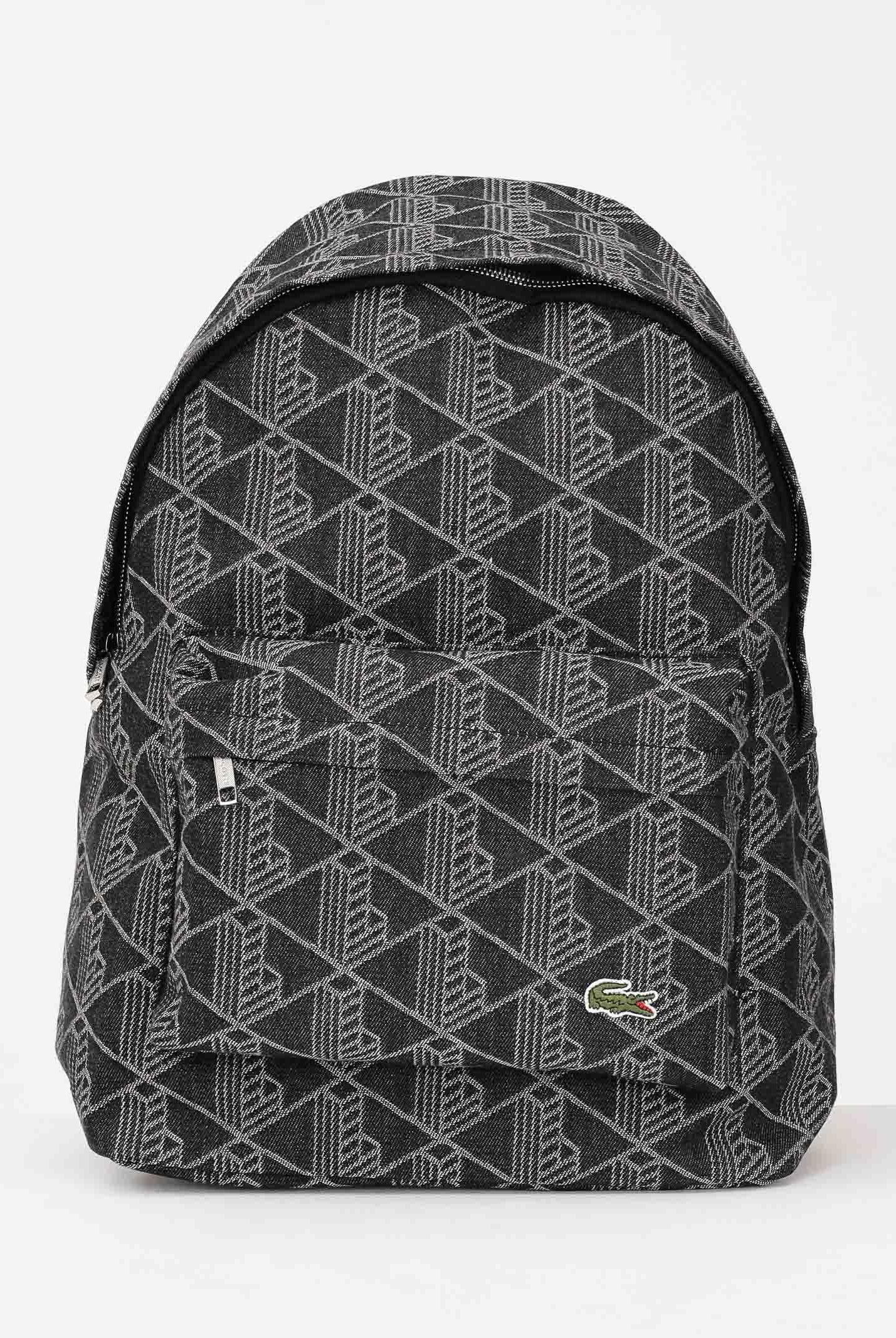 LACOSTE Zaino Neocroc Jacquard Motif nero per uomo e donna NU4871 R33 LACOSTE