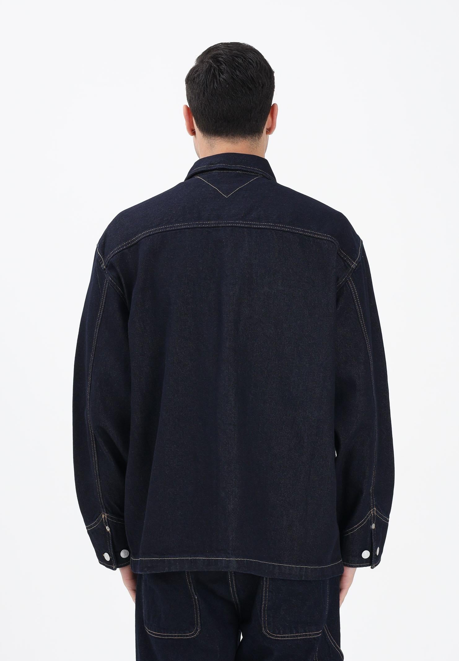TOMMY JEANS Giubbotto in denim scuro da uomo DM0DM22419 1BK TOMMY JEANS