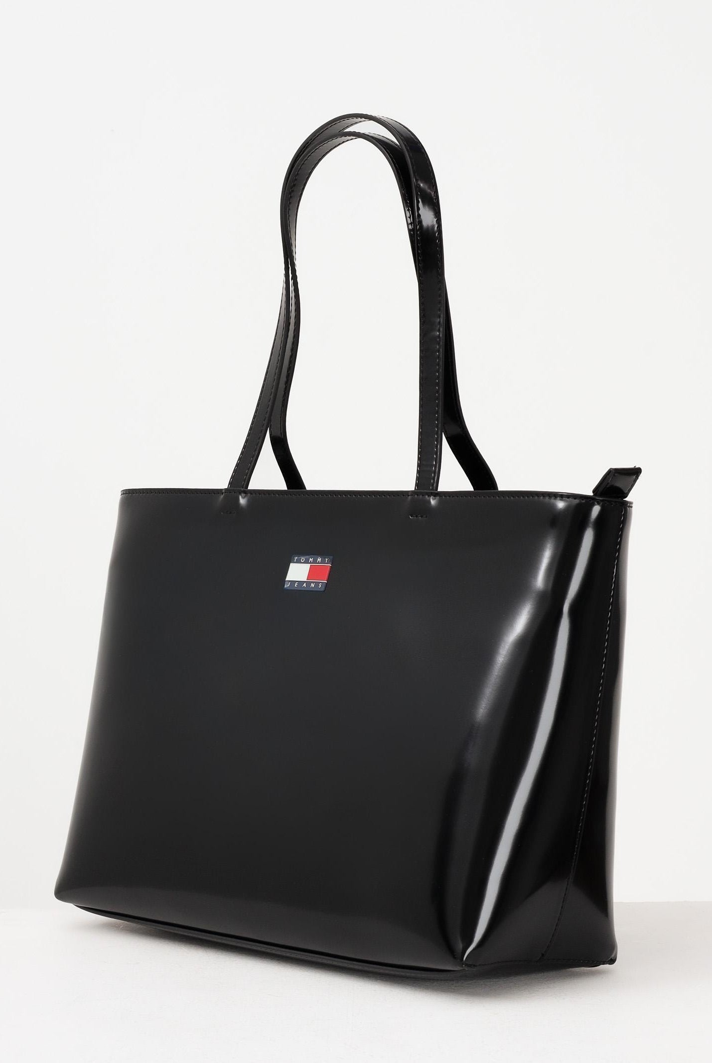 TOMMY JEANS Shopper nera da donna con logo AW0AW18069 BDS TOMMY JEANS