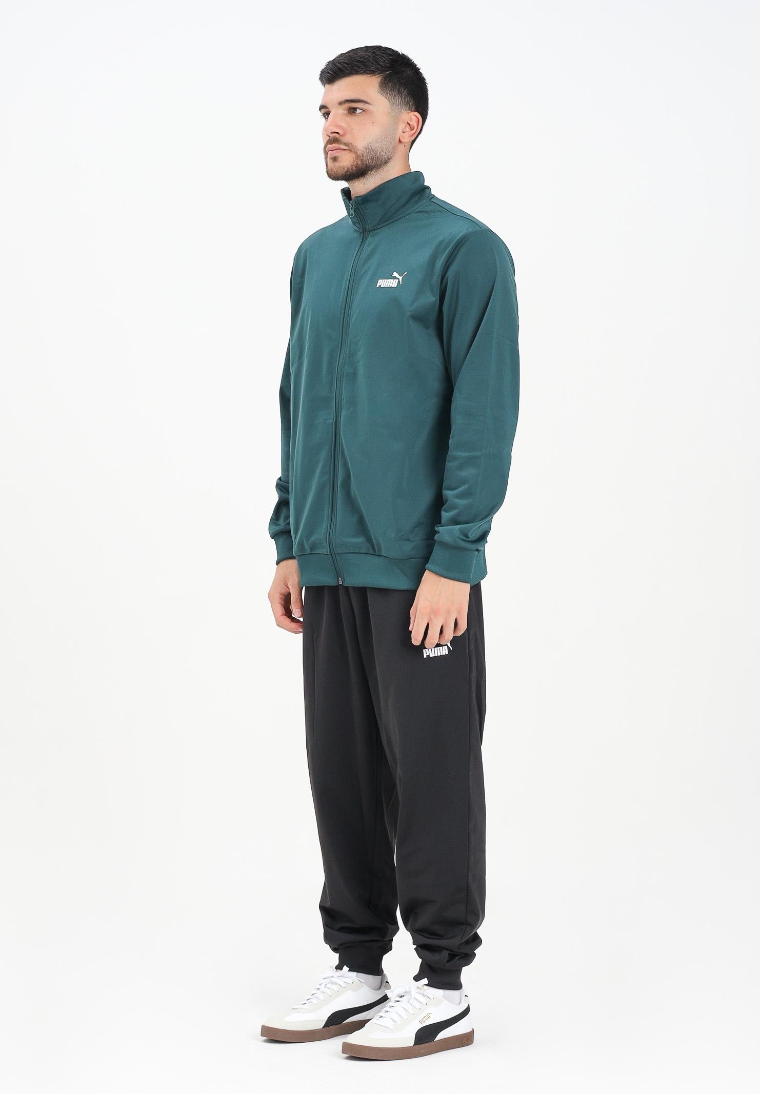 PUMA Tuta Essentials Poly verde e nero da uomo 684847 75 PUMA