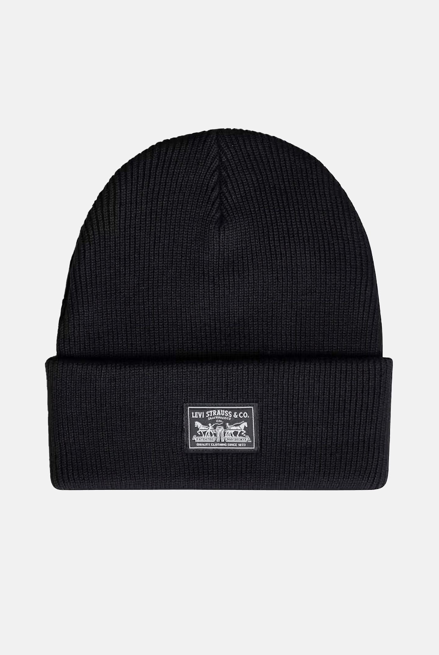 LEVI'S® Berretto di lana Backpatch nero per uomo e donna 000J4-0003  LEVI'S®