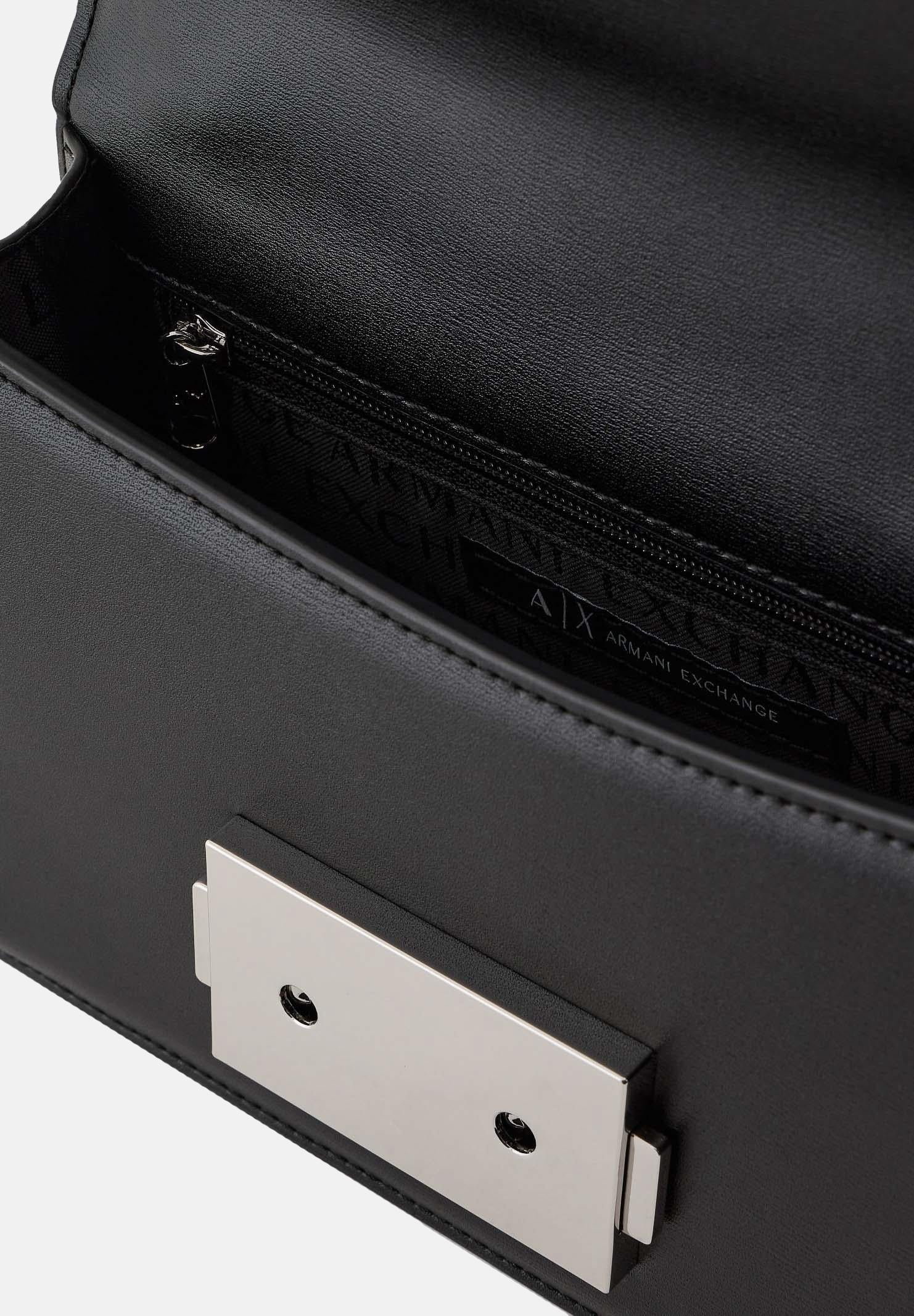 ARMANI EXCHANGE Borsa a tracolla nera da donna con logo XW00071AF12039 UC001 ARMANI EXCHANGE