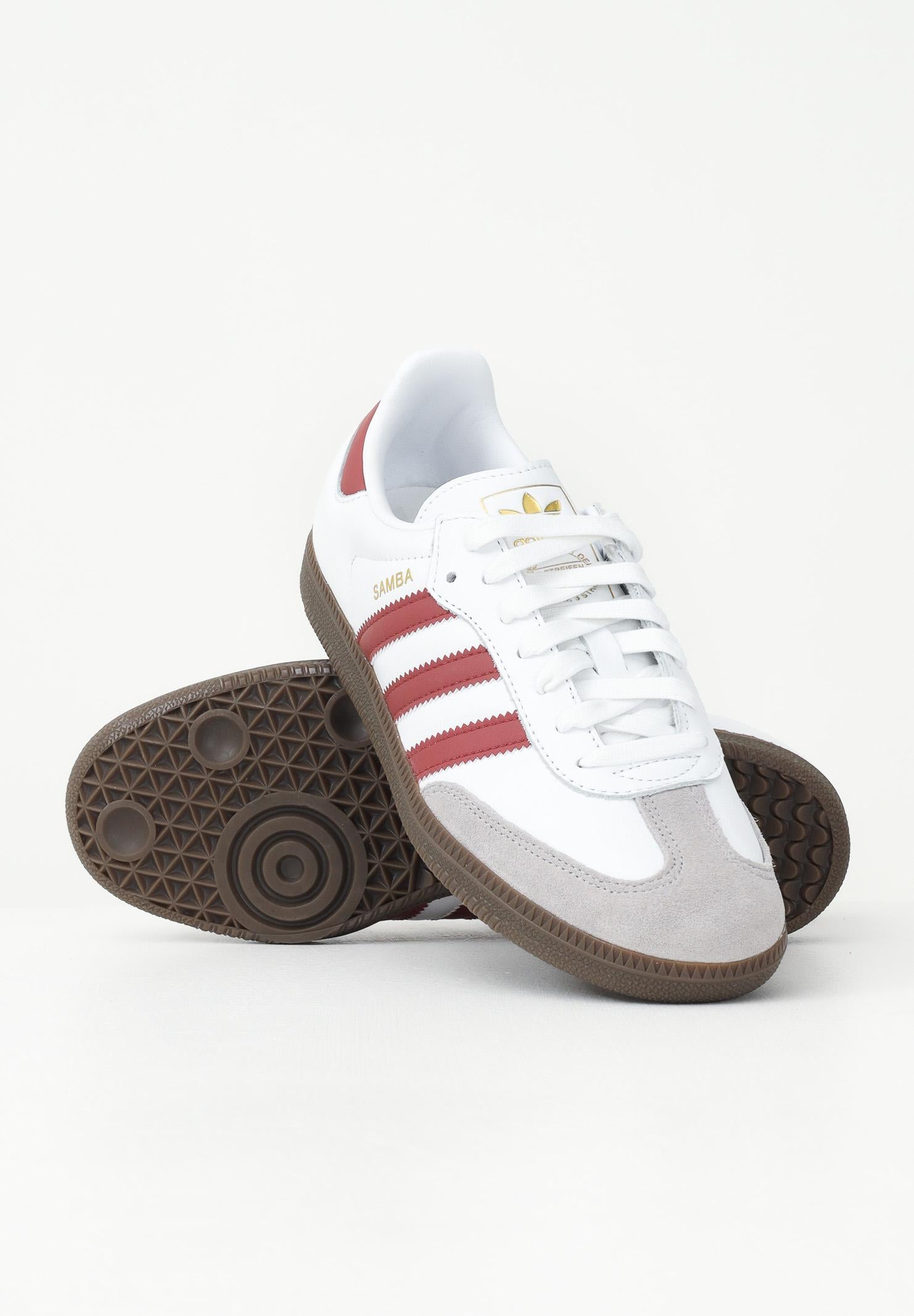 ADIDAS ORIGINALS Sneakers Samba OG bianche e bordeaux da uomo JH8798 ADIDAS ORIGINALS
