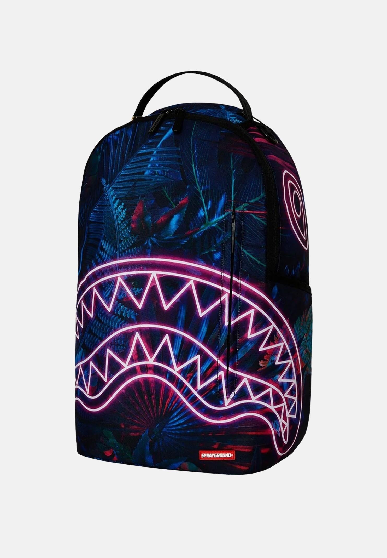 SPRAYGROUND Zaino MAGENTA NEON JUNGLE DLXR blu per uomo e donna 910B6786NSZ SPRAYGROUND