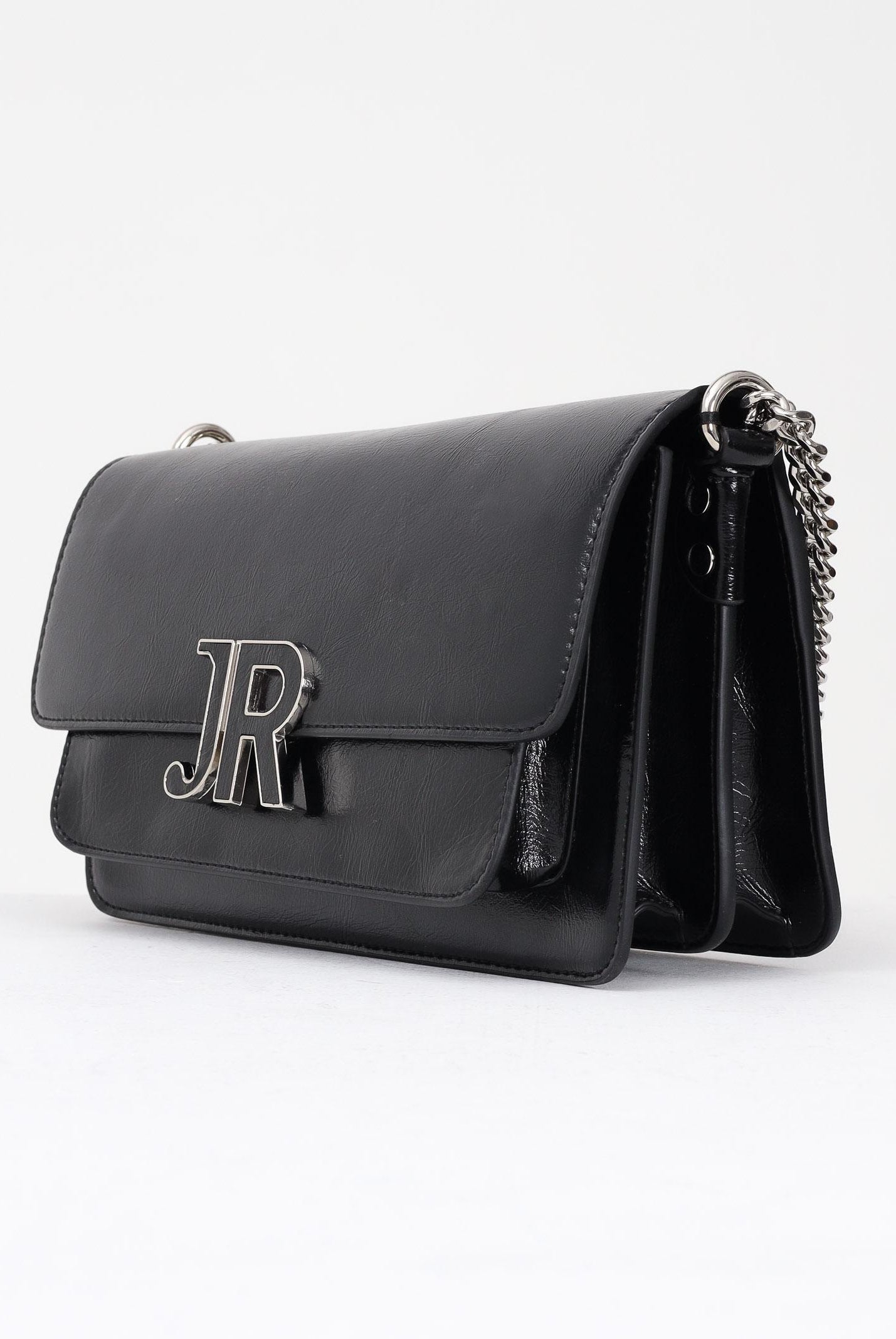 RICHMOND Borsa a tracolla nera da donna con logo JR RWA25226BO BL RICHMOND