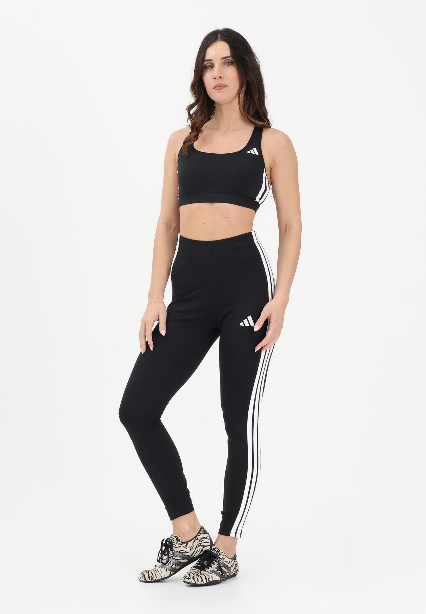ADIDAS PERFORMANCE Leggings sportivo Essentials 3-Stripes nero da donna JE0072 . ADIDAS PERFORMANCE