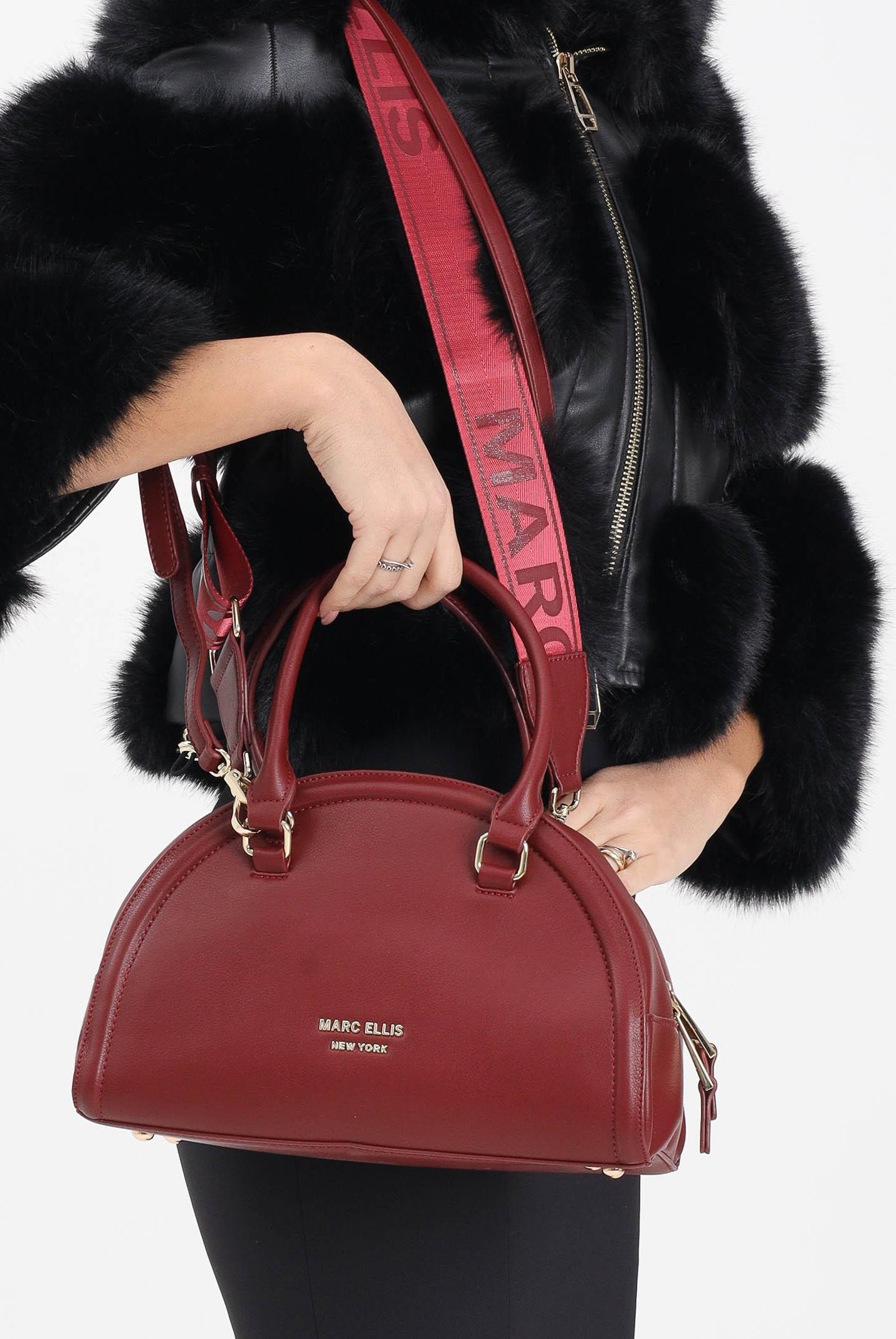 MARC ELLIS Borsa a mano Brilla bordeaux da donna BRILLA-BAG RU MARC ELLIS