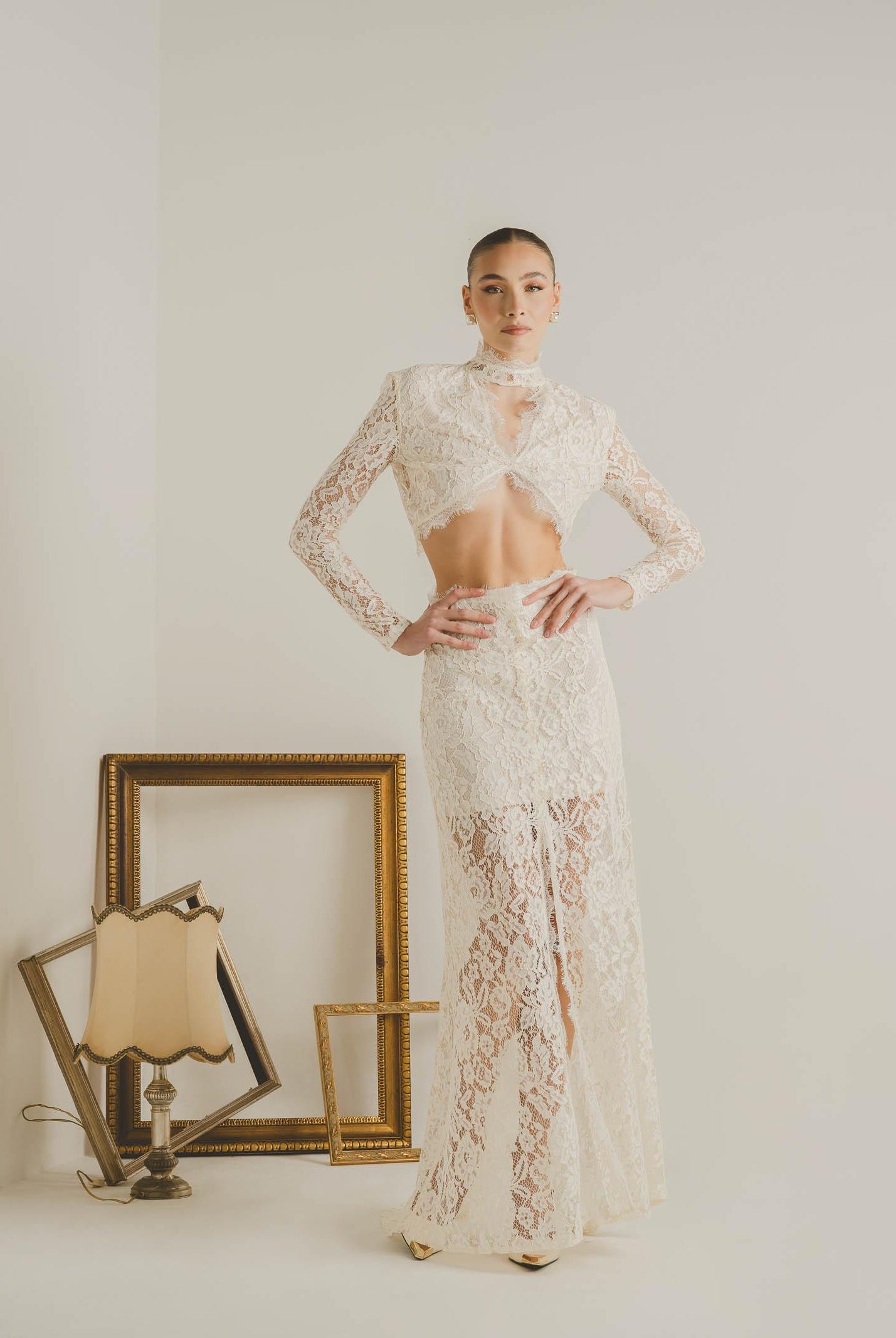 SANTAS Coordinato ÉTOILE NOIRE panna da donna PV2613 PA SANTAS