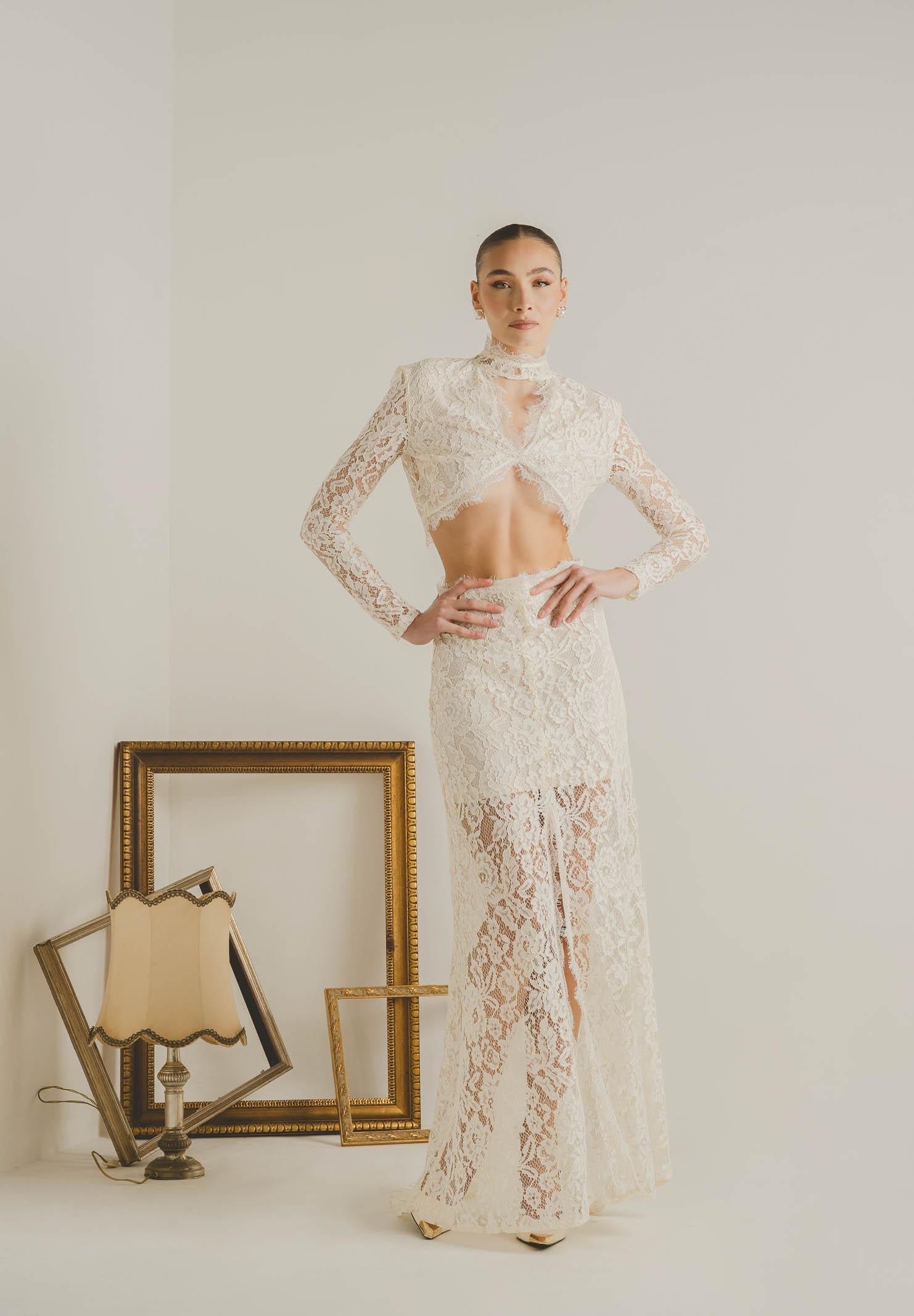 SANTAS Coordinato ÉTOILE NOIRE panna da donna PV2613 PA SANTAS