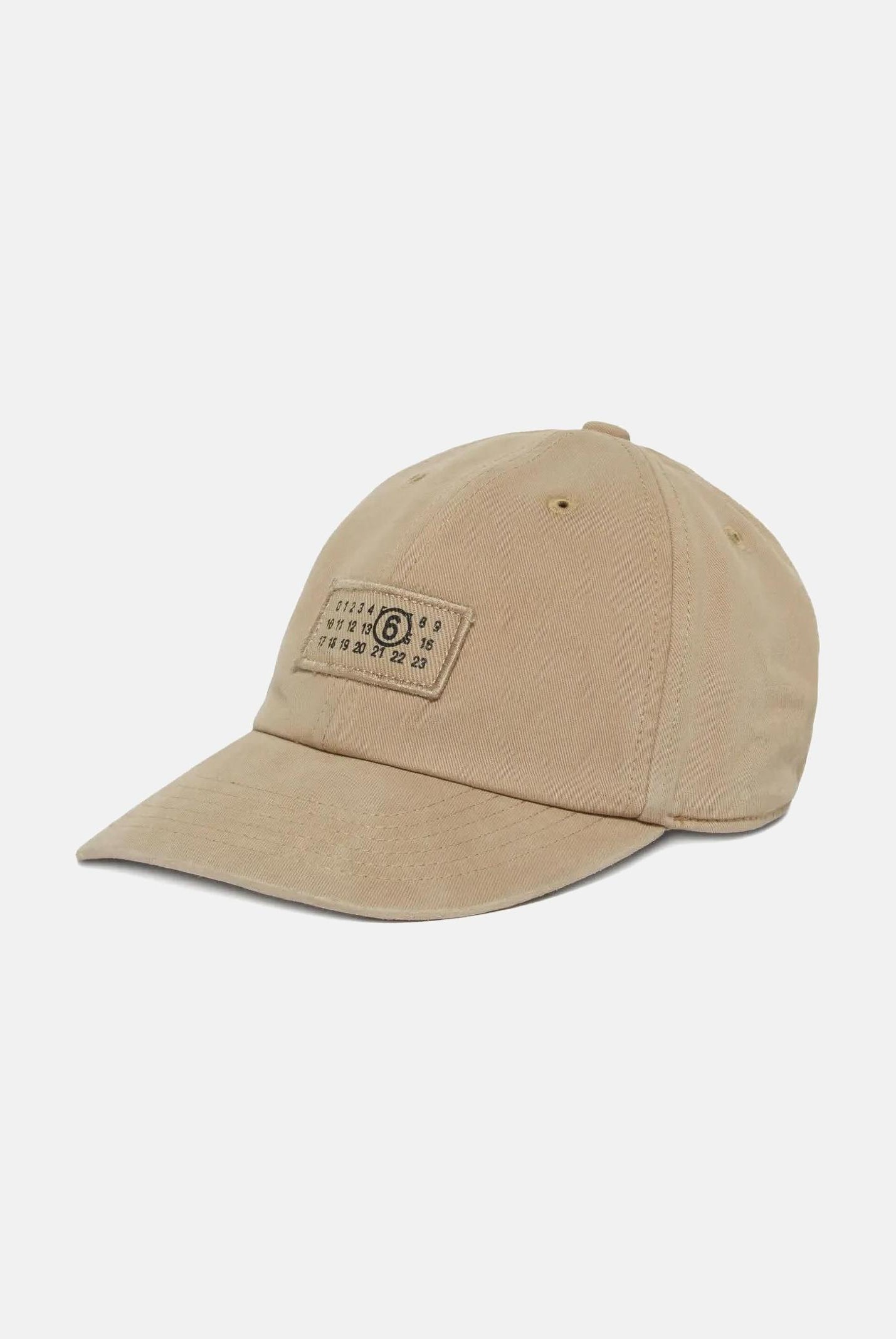 MAISON MARGIELA Cappello con visiera beige per uomo e donna rifinito da logo M61030MM05S M6709 MAISON MARGIELA