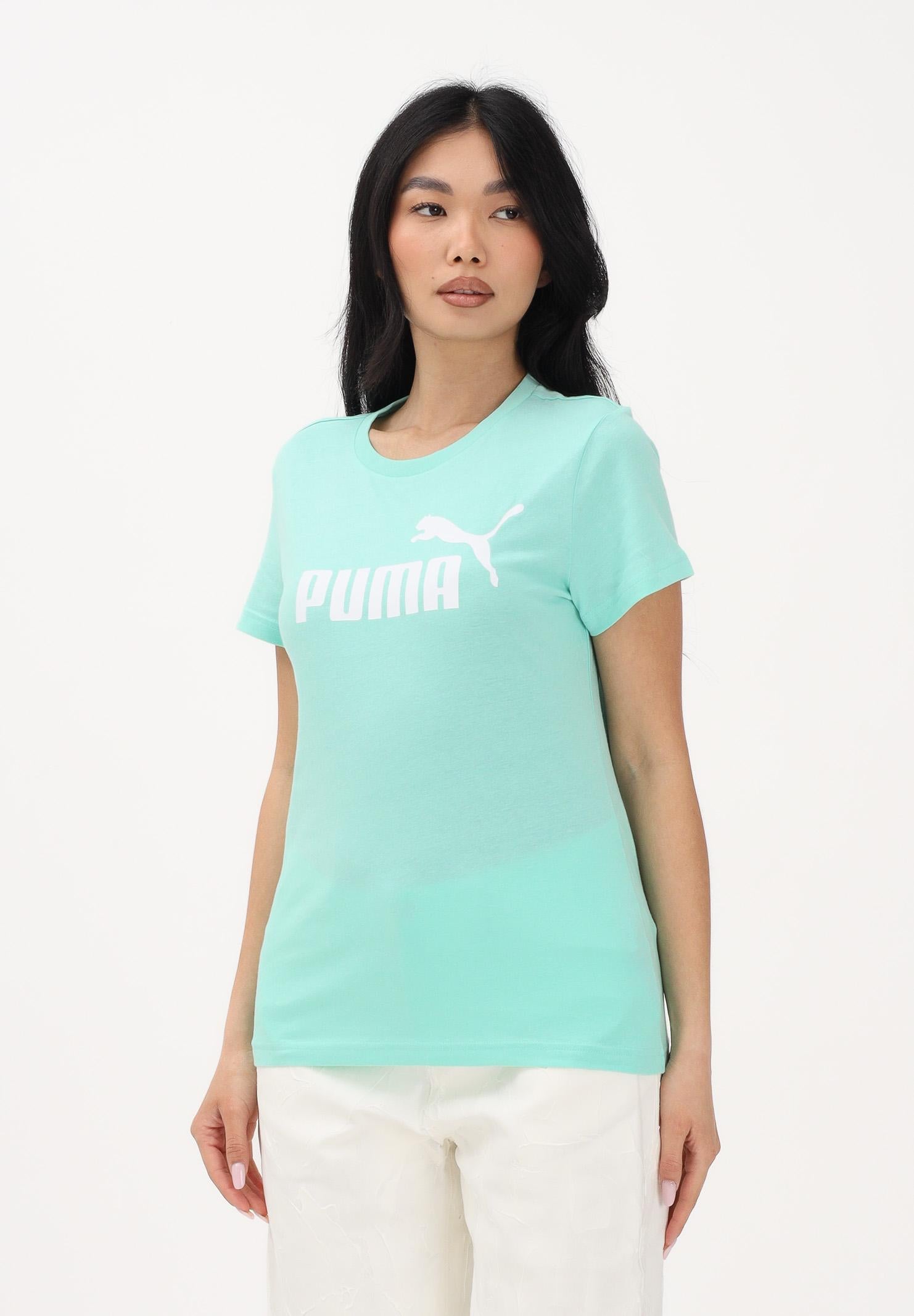 PUMA T-shirt a manica corta ESS N. 1 turchese da donna 682371 44 PUMA