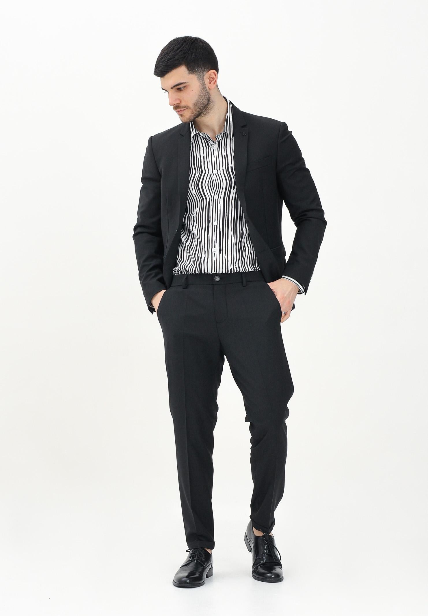 PATRIZIA PEPE Pantalone elegante nero da uomo 5PA429A590 K103 PATRIZIA PEPE