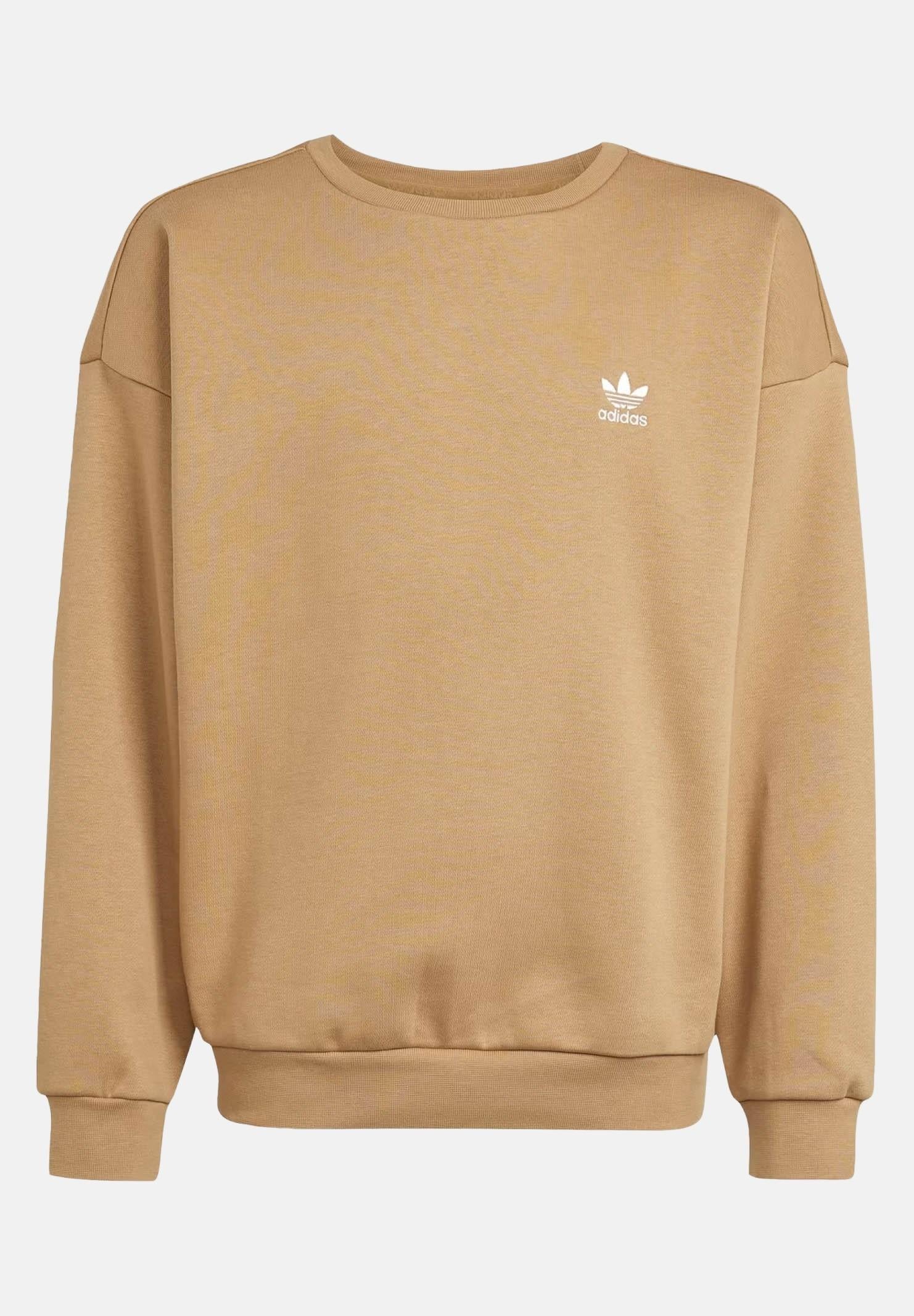 ADIDAS ORIGINALS felpa boyfriend crew beige da bambino e da bambina.Fe JX2750 . ADIDAS ORIGINALS