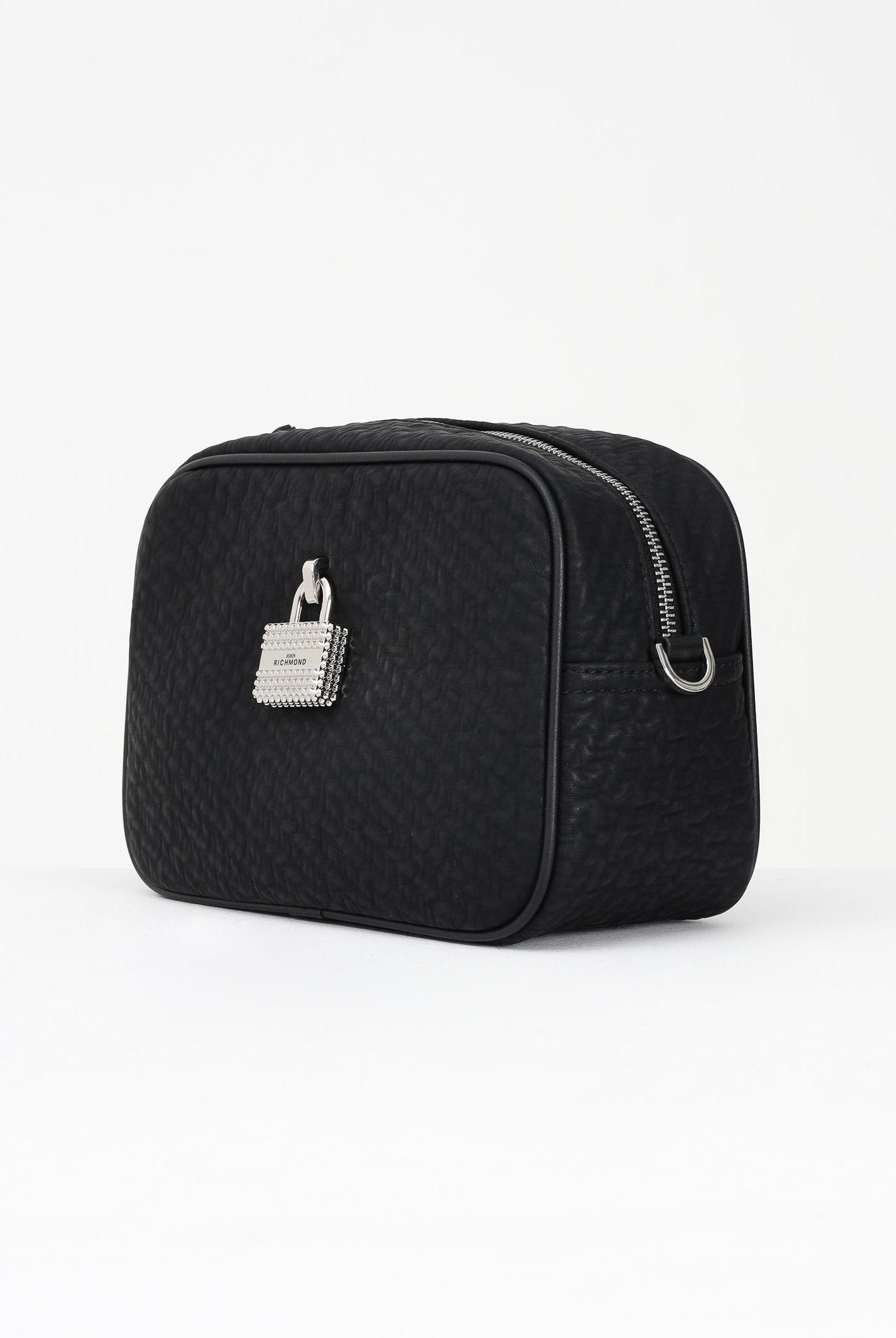 RICHMOND Borsa a tracolla nera da donna con lucchetto e logo RWA25197BO BL RICHMOND