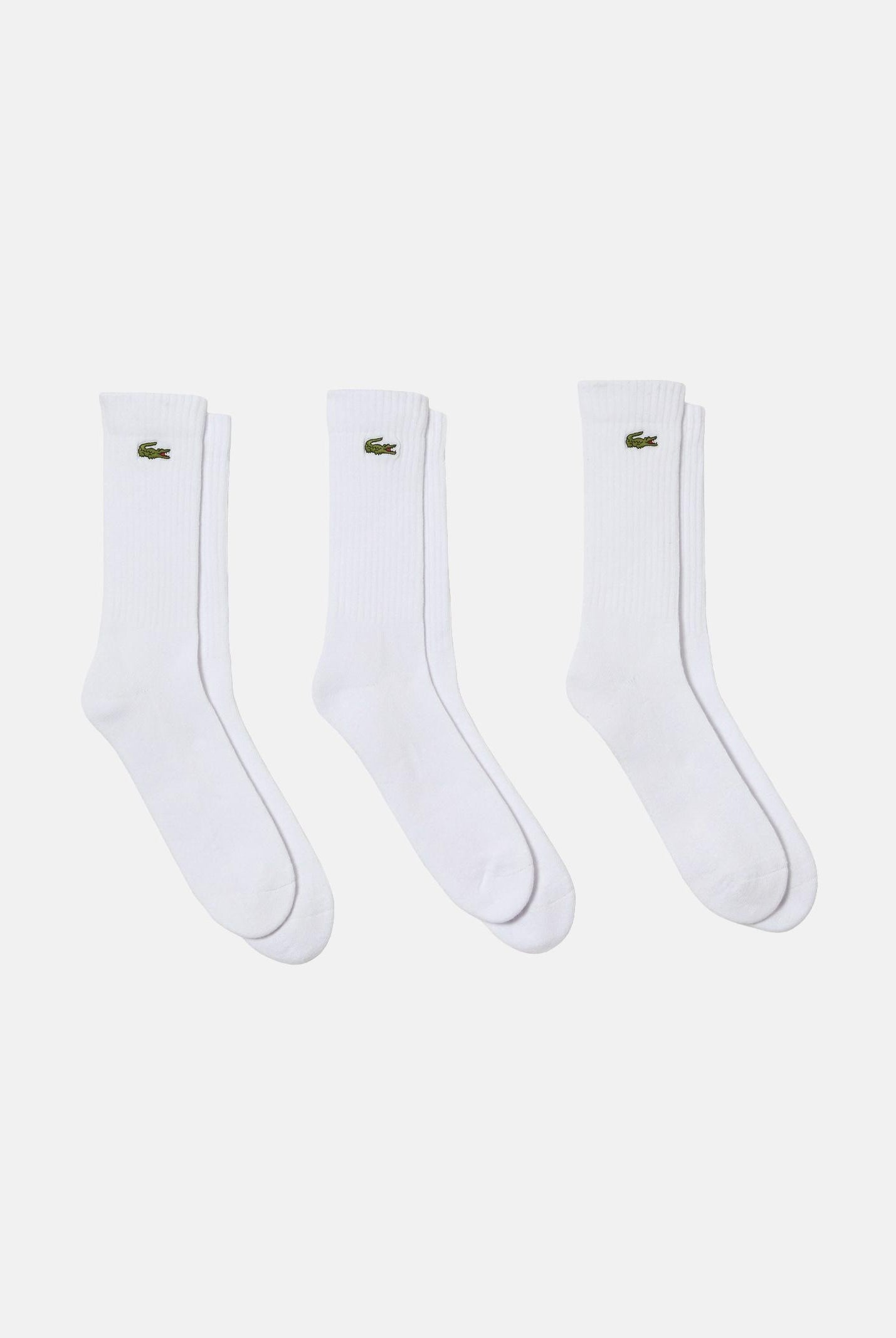 LACOSTE Calzini (3 paia) bianchi per uomo e donna RA4182 Z92 LACOSTE